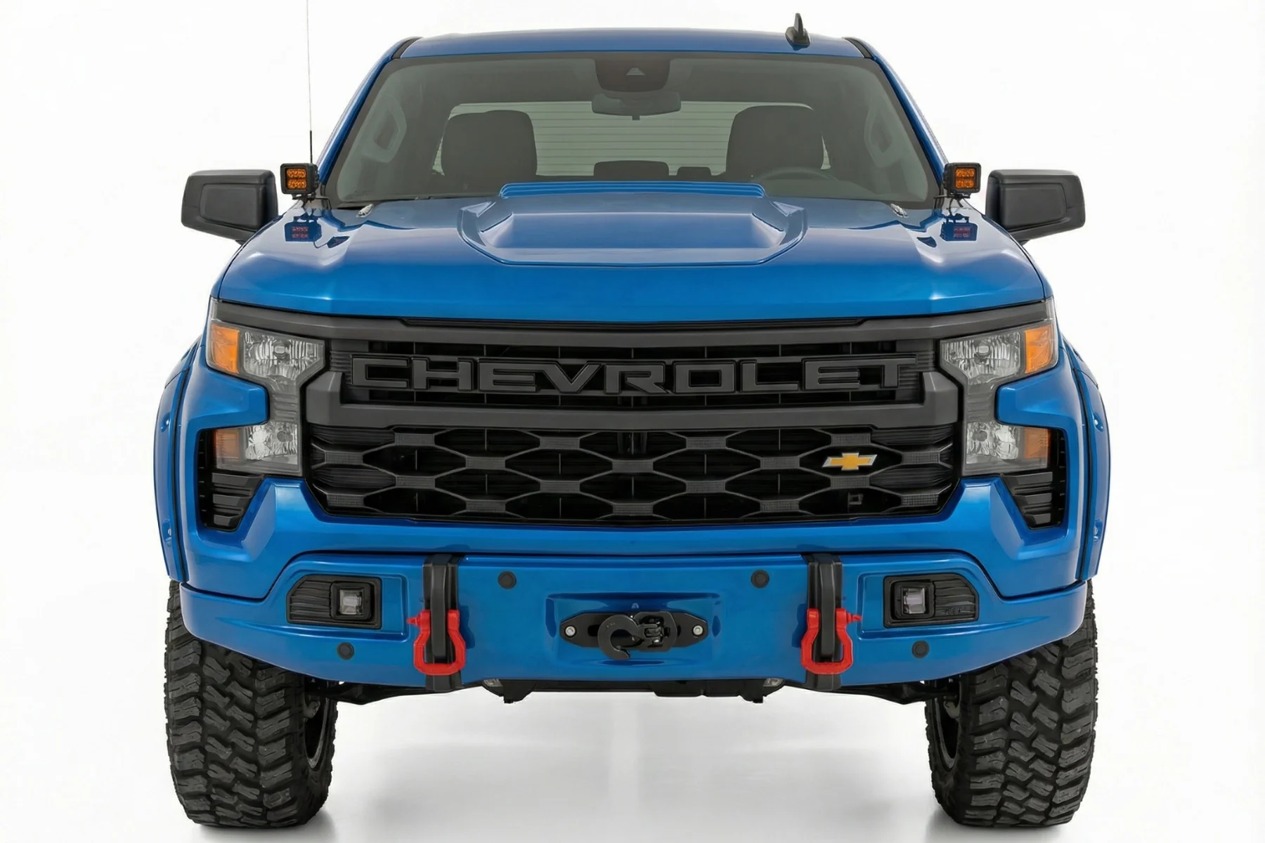 Rough Country Front FXS Bumper 12000S GJV Riptide Blue Chev Silverado 1500 23-26 13007-GJV - Image 2