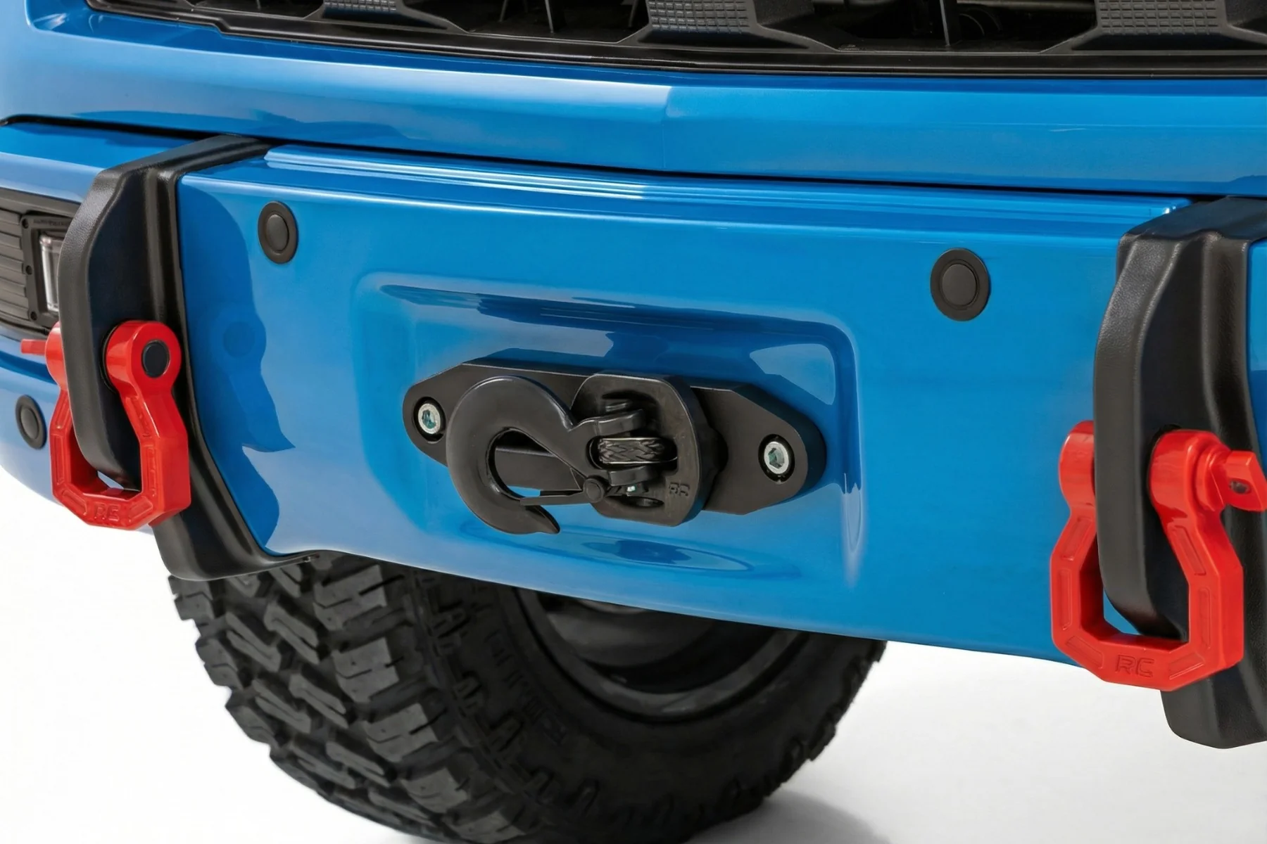 Rough Country Front FXS Bumper 12000S GLT Glacier Blue Chev Silverado 1500 23-26 13007-GLT - Image 4