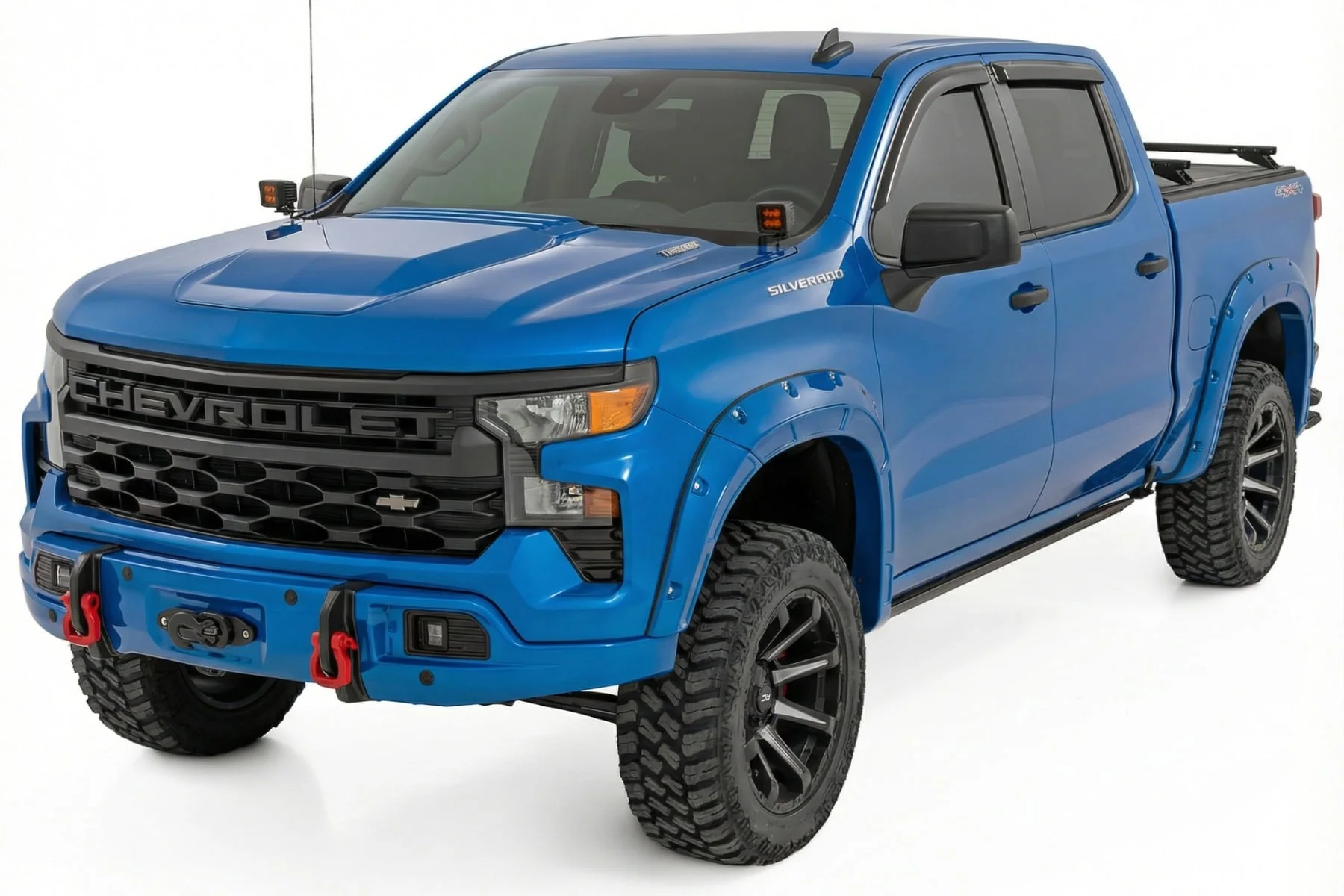 Rough Country Front FXS Bumper 12000S GXP Lakeshore Blue Silverado 1500 23-26 13007-GXP - Image 3