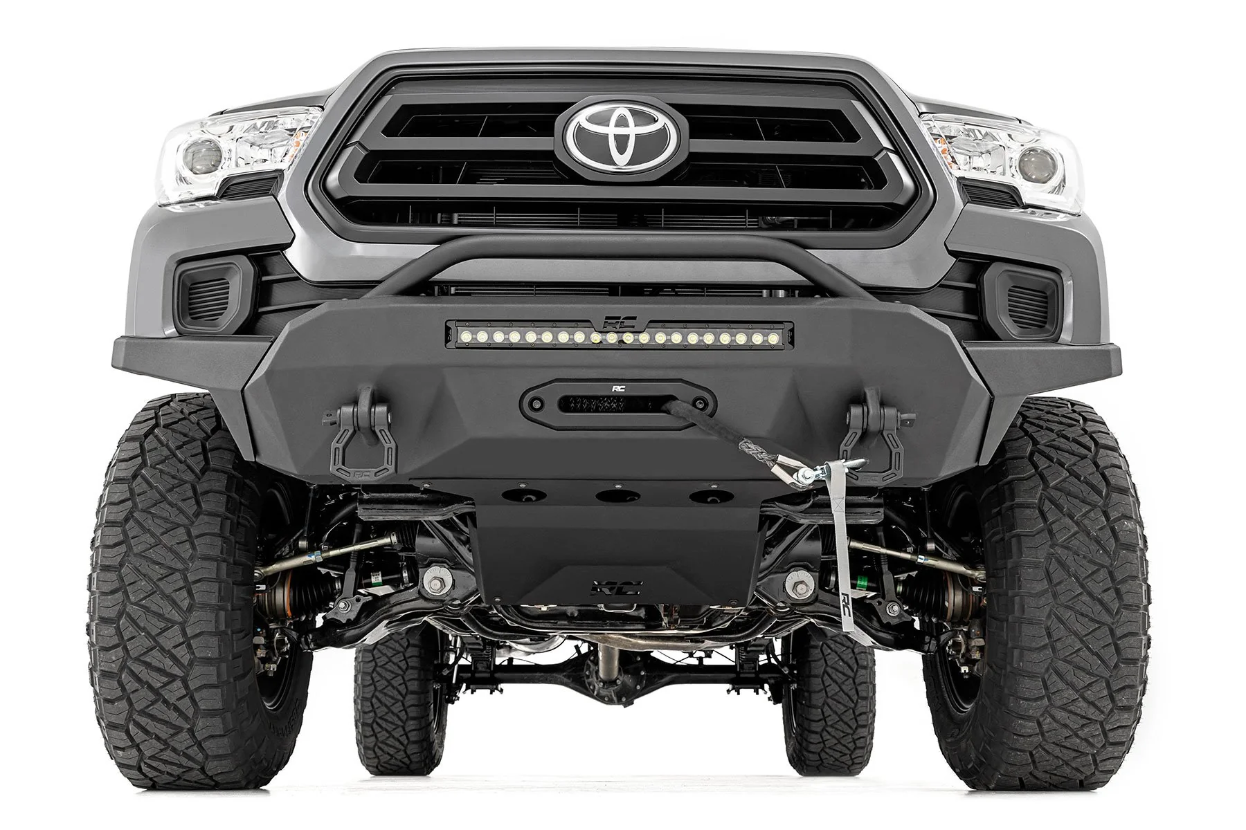 Rough Country Front Hybrid Bumper 20" Blk LED Toyota Tacoma 16-23 10719 - Image 2