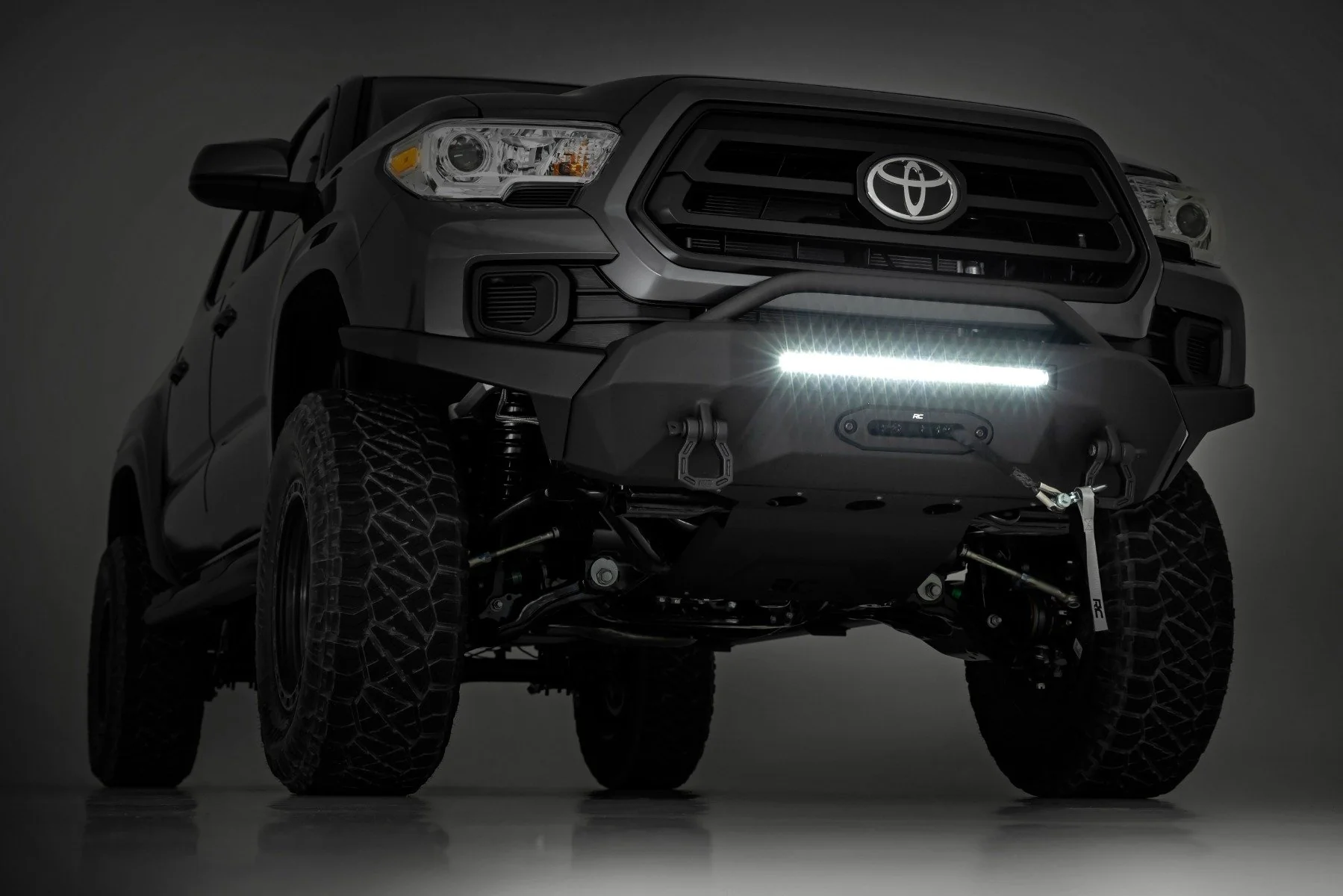 Rough Country Front Hybrid Bumper 20" Blk LED Toyota Tacoma 16-23 10719 - Image 5