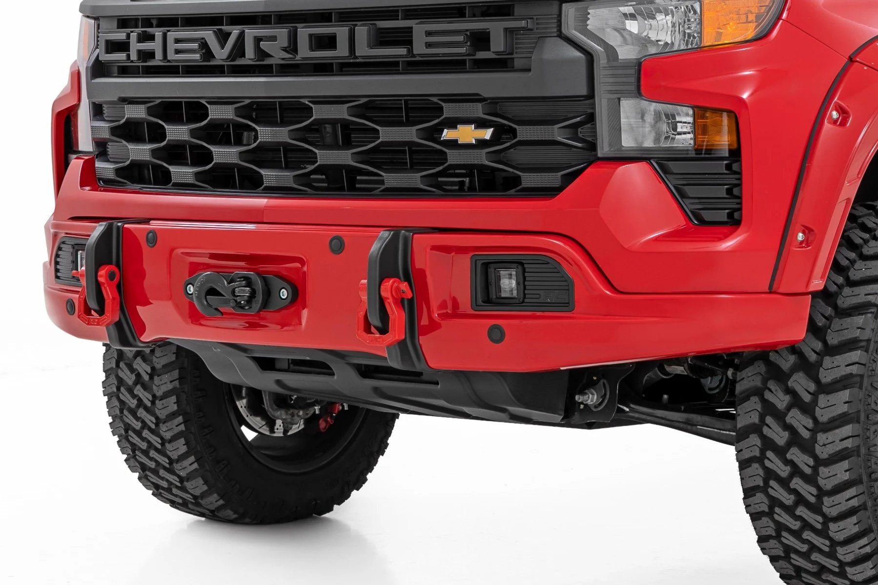 Rough Country G7J Rainforest Green 2023+ Silverado Metal Bumper / Plastic Cover 13006-G7J - Image 5