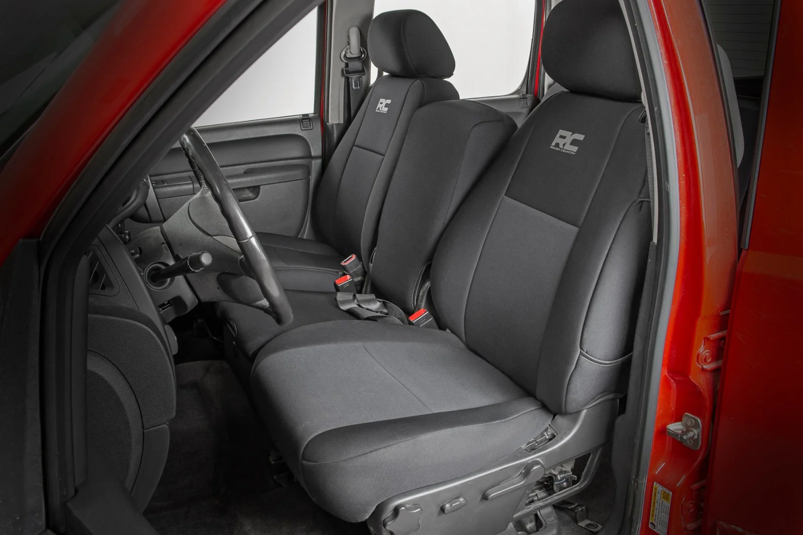 Rough Country GM Neoprene Front Seat Covers Black 07-13 1500 11-13 2500 91032 - Image 3