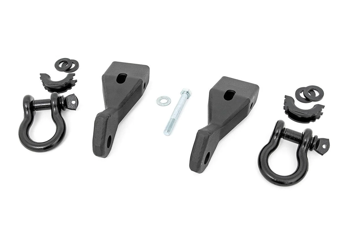 Rough Country GM Tow Hook to Shackle Conversion Kit 07-13 Silverado/Sierra 1500 RS156