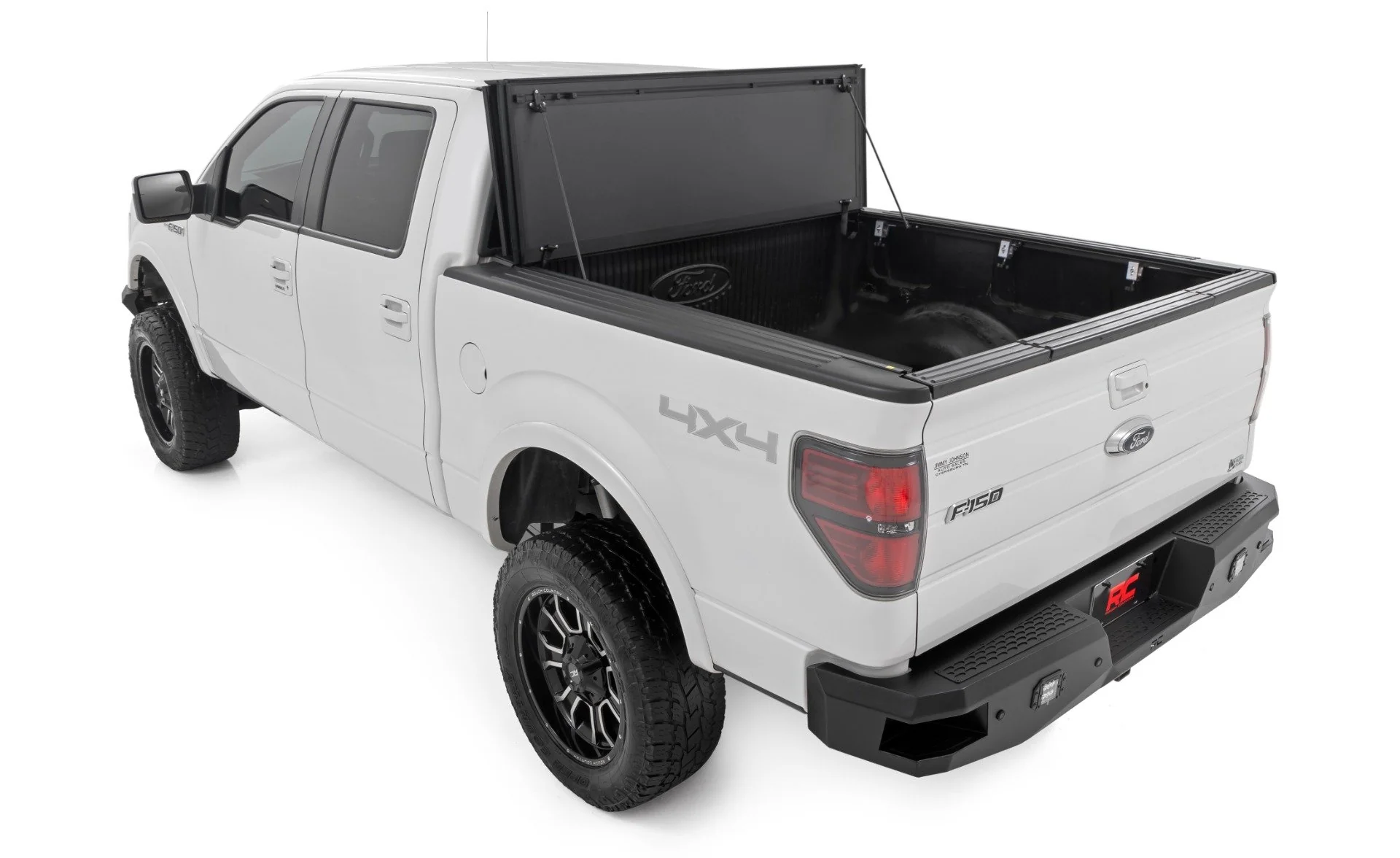 Rough Country Hard Tri-Fold Flip Up Bed Cover 5'7" Bed Ford F-150 04-14 49214550 - Image 5