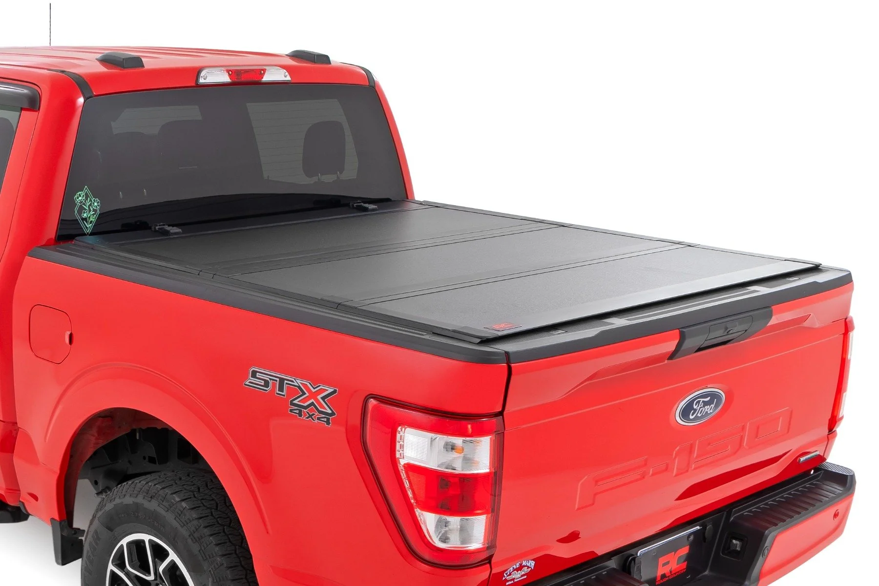 Rough Country Hard Tri-Fold Flip Up Bed Cover 5'7" Ford F-150 15-20 49220550