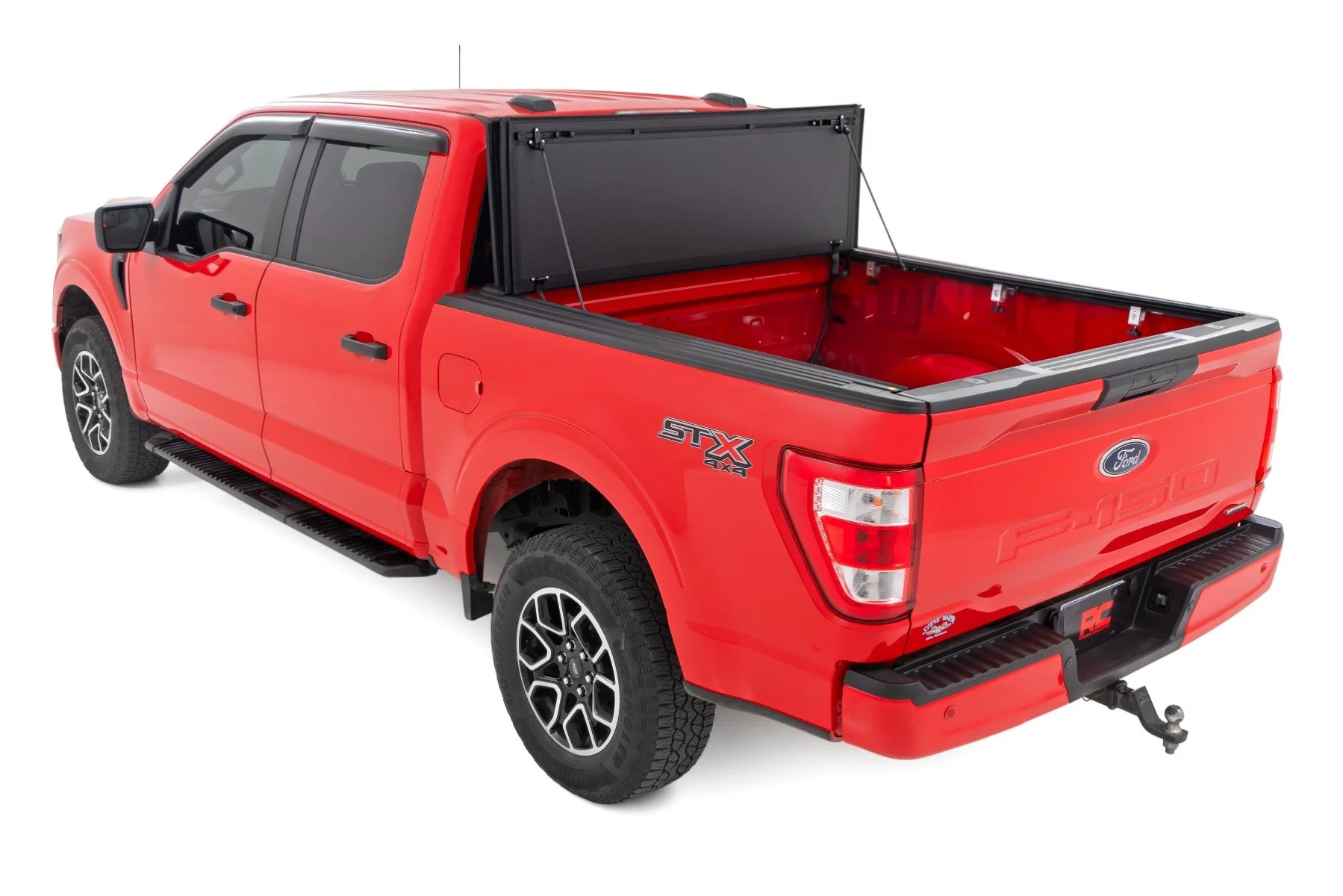 Rough Country Hard Tri-Fold Flip Up Bed Cover 5'7" Ford F-150 15-20 49220550 - Image 6