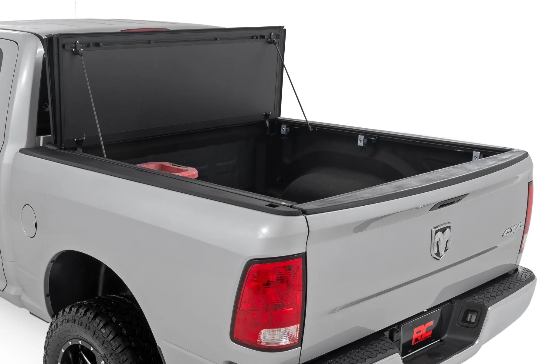 Rough Country Hard Tri-Fold Flip Up Bed Cover 5'7" Ram 1500 09-18 49319550 - Image 2