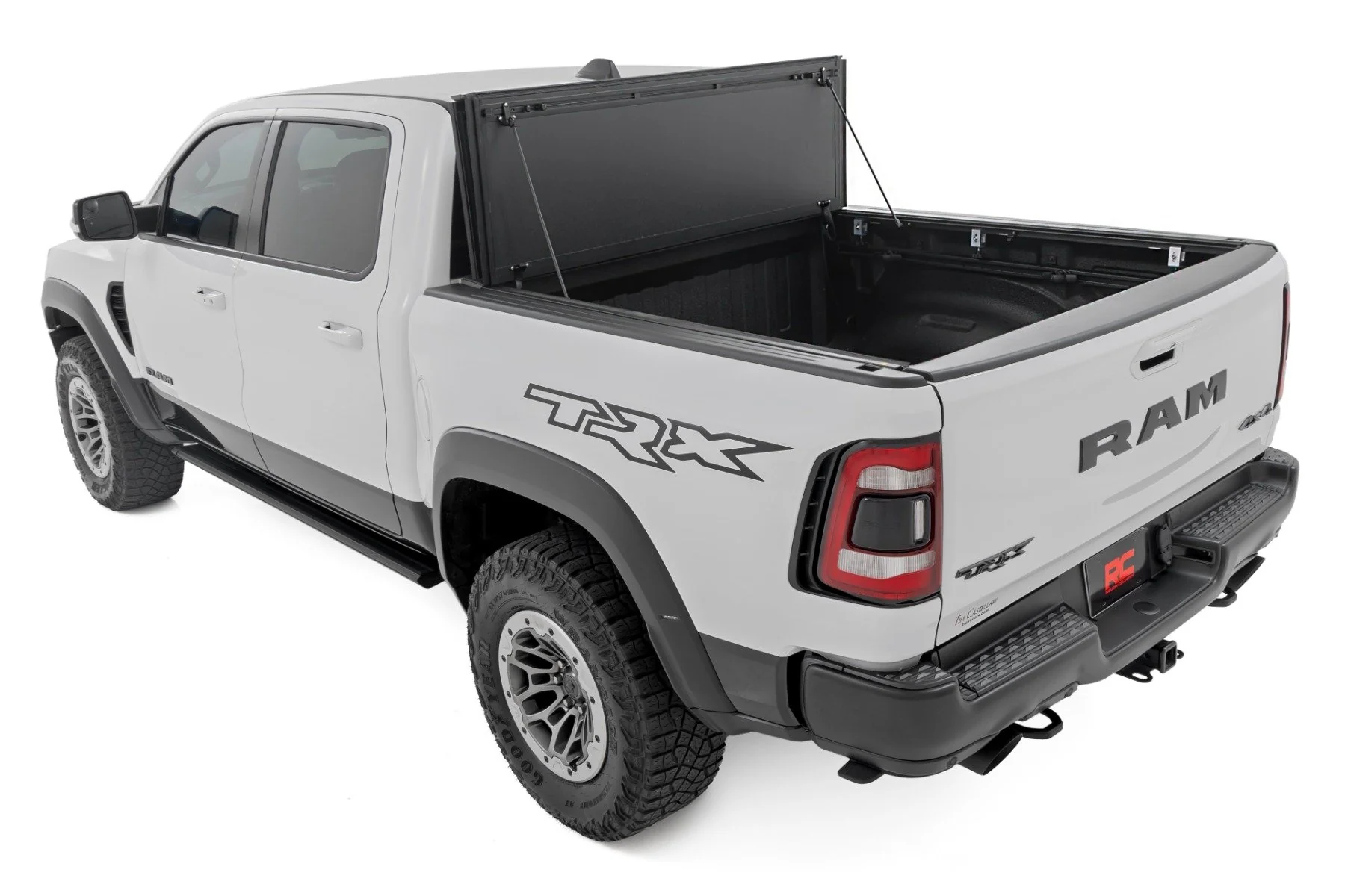 Rough Country Hard Tri-Fold Flip Up Bed Cover 5'7" Ram 1500 19-23 TRX 21-23 49320550 - Image 6