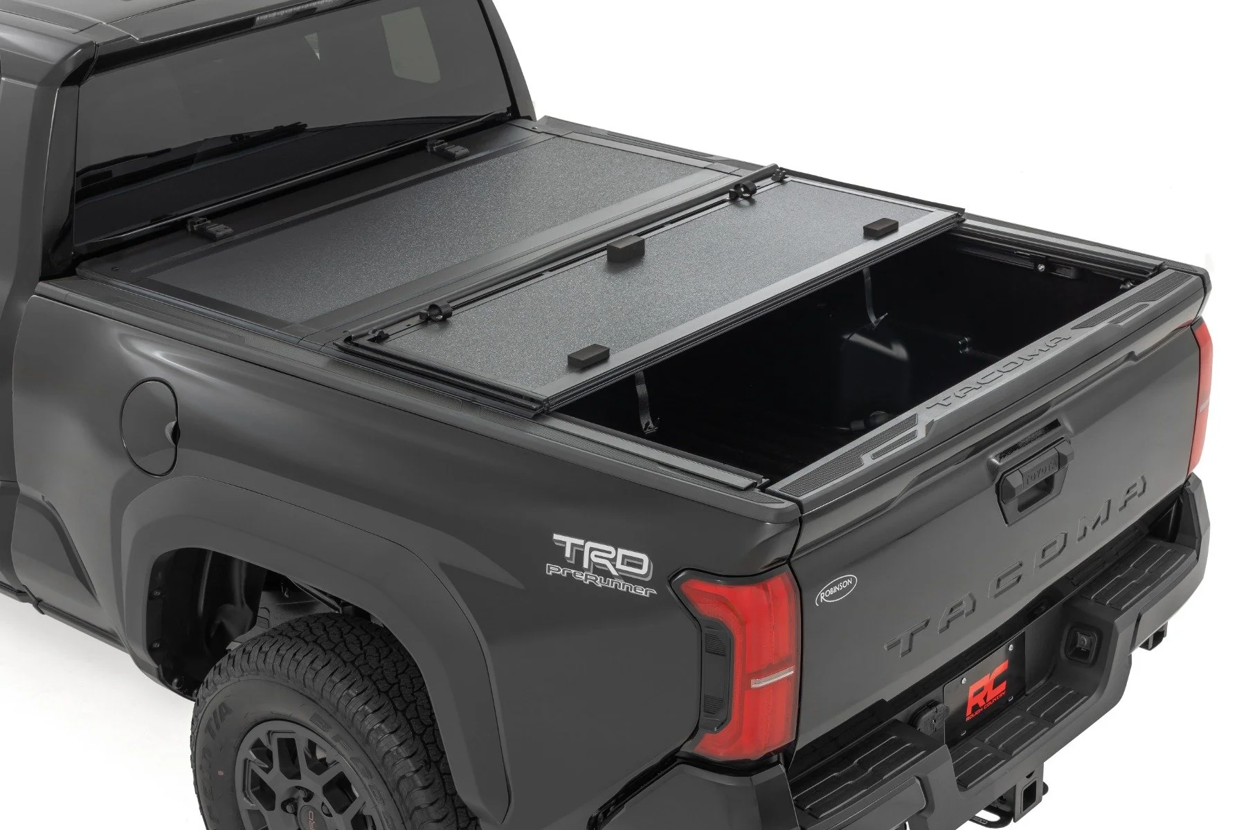 Rough Country Hard Tri-Fold Flip Up Bed Cover | 6' Bed | for Toyota Tacoma 24-25 49420650 - Image 2