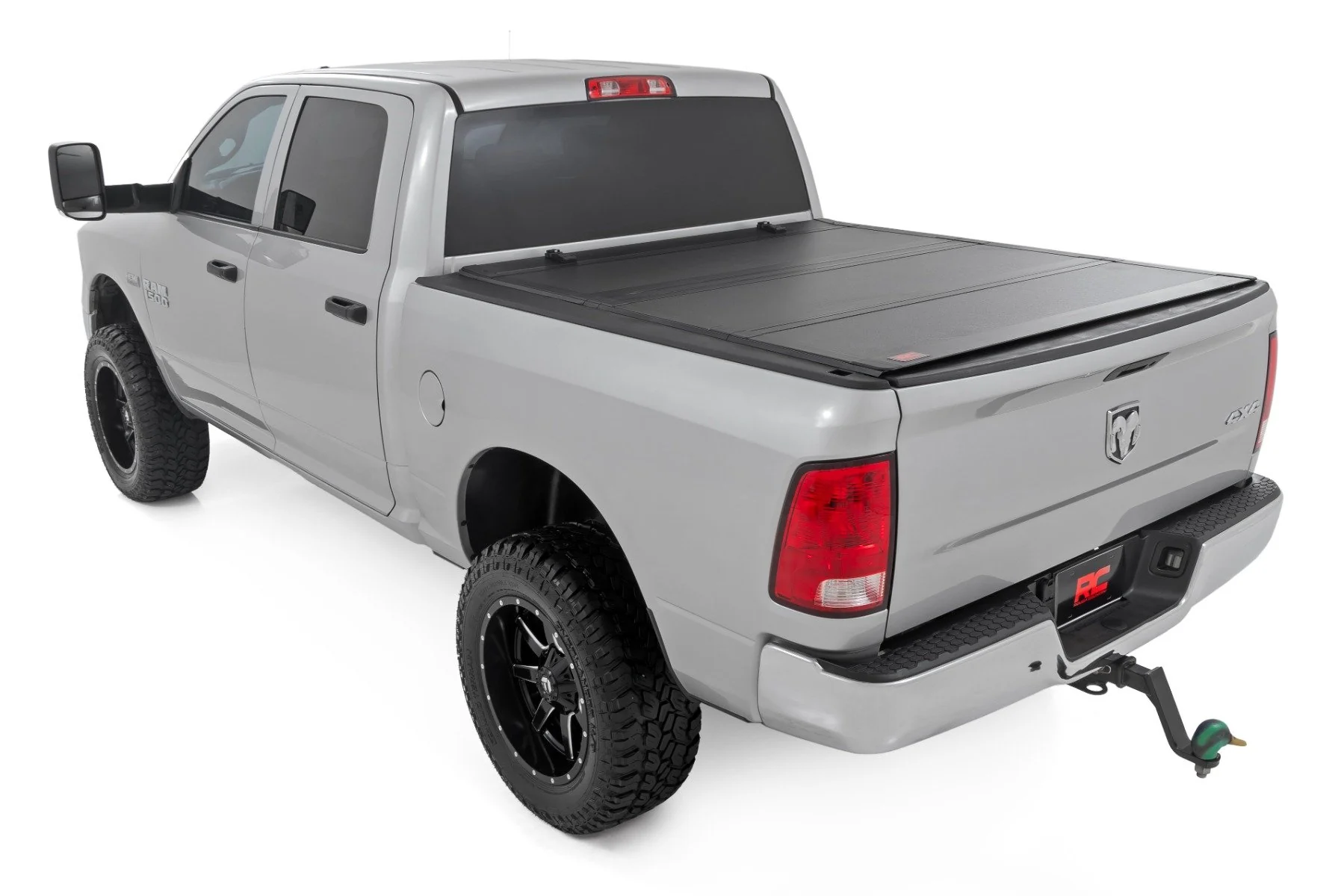 Rough Country Hard Tri-Fold Flip Up Bed Cover 6'4" Ram 1500 10-18/2500 10-23 49318650 - Image 3