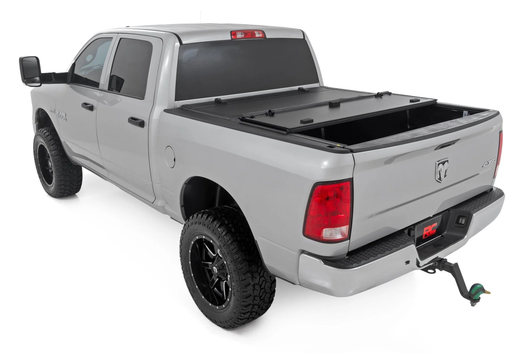 Rough Country Hard Tri-Fold Flip Up Bed Cover 6'4" Ram 1500 10-18/2500 10-23 49318650 - Image 4