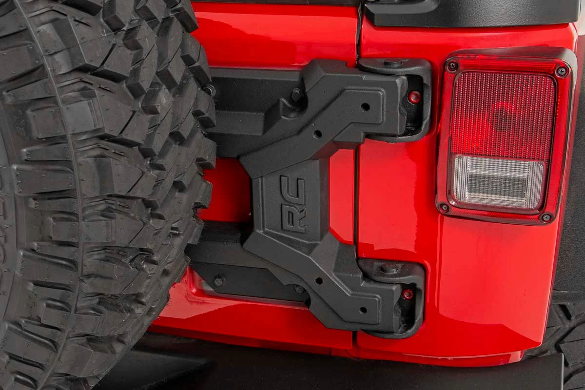 Rough Country HD Hinged Spare Tire Carrier Kit 07-18 Jeep JK Wrangler 10523 - Image 2