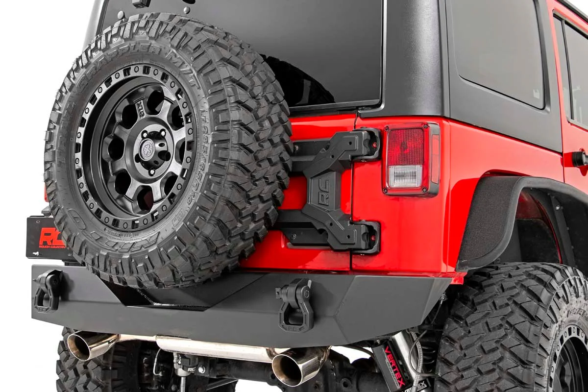 Rough Country HD Hinged Spare Tire Carrier Kit 07-18 Jeep JK Wrangler 10523 - Image 3