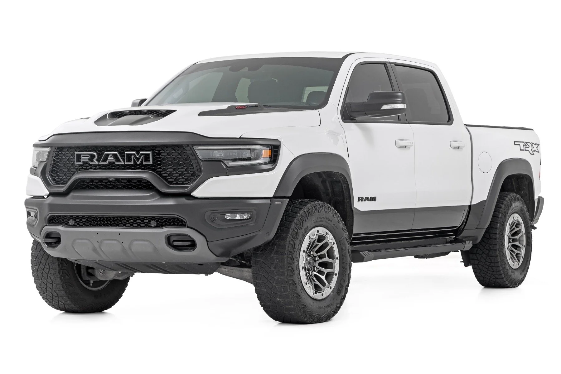 Rough Country HD2 Aluminum Running Boards Crew Cab Ram 1500 19-24 TRX 21-24 SRB01950A - Image 2