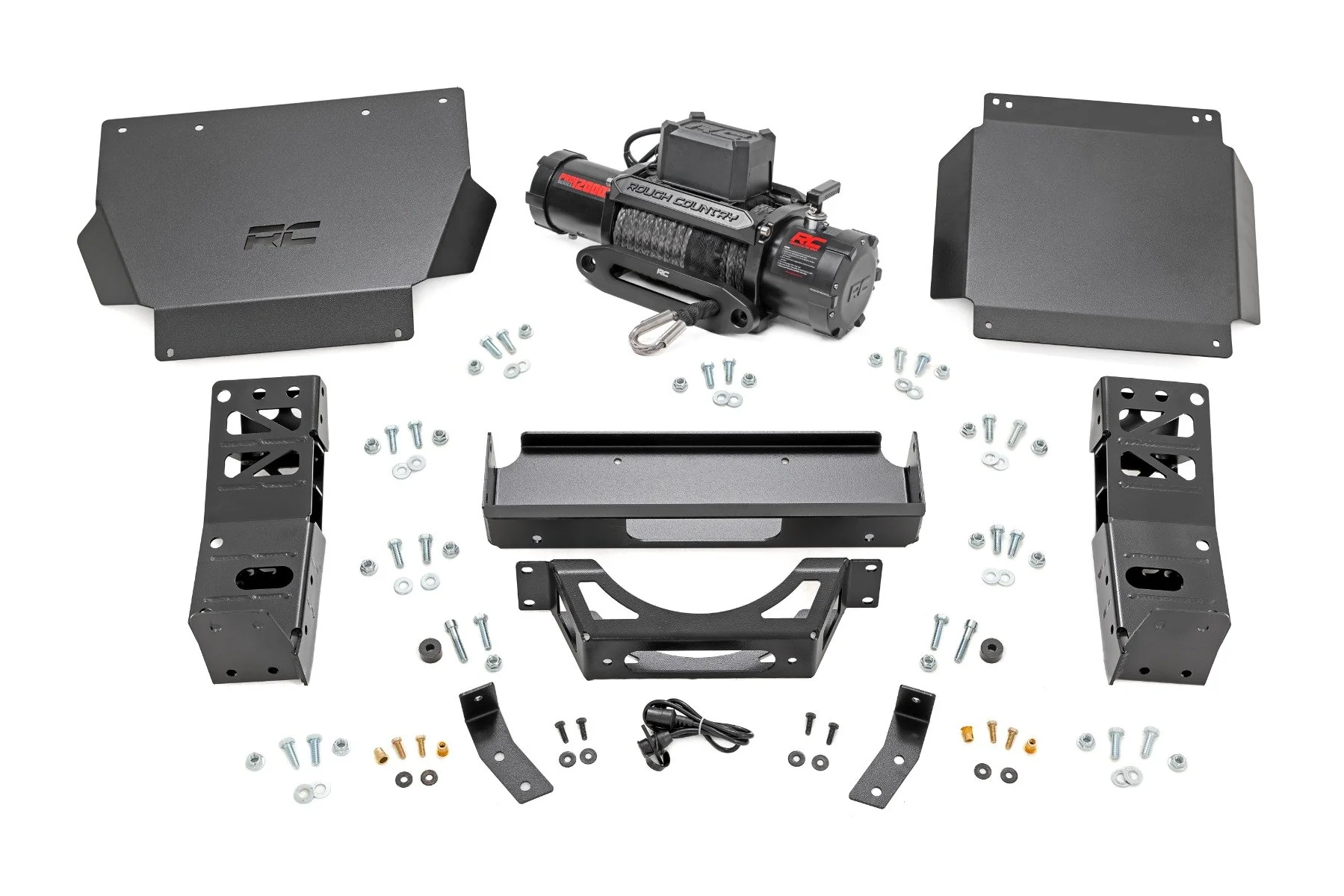 Rough Country Hidden Winch Mount 12000S Toyota Tacoma 4WD 2024 72013