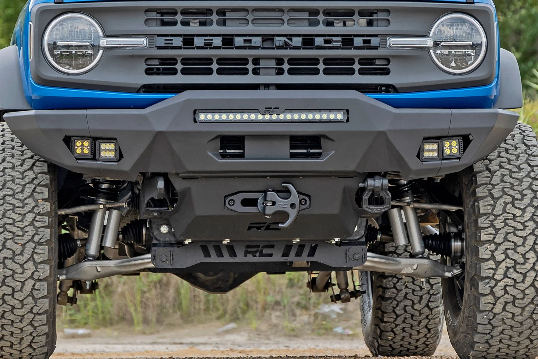 Rough Country Hidden Winch Mount & 9500S Winch Ford Bronco 4WD 2021-2022 51058 - Image 5