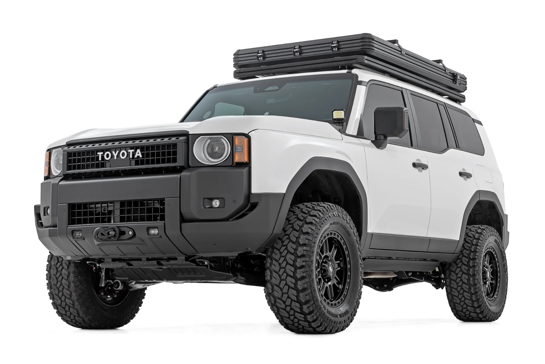 Rough Country Hidden Winch Mount White SAE PRO9500S for Land Cruiser 24-25 10751 - Image 3