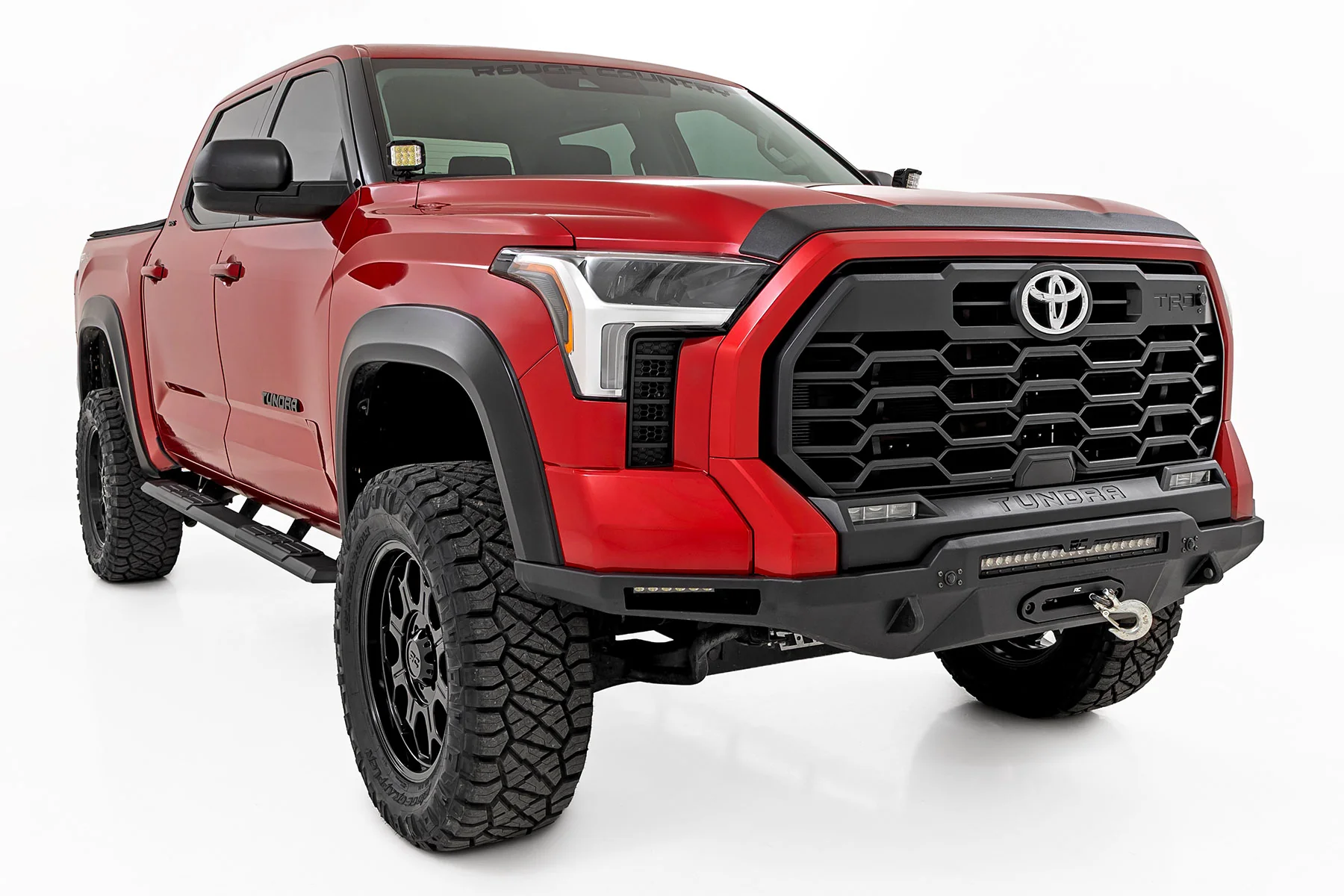 Rough Country Hood Protector | Gloss Black | for Toyota Tundra 2022-2026 HP80010-RCGB - Image 4