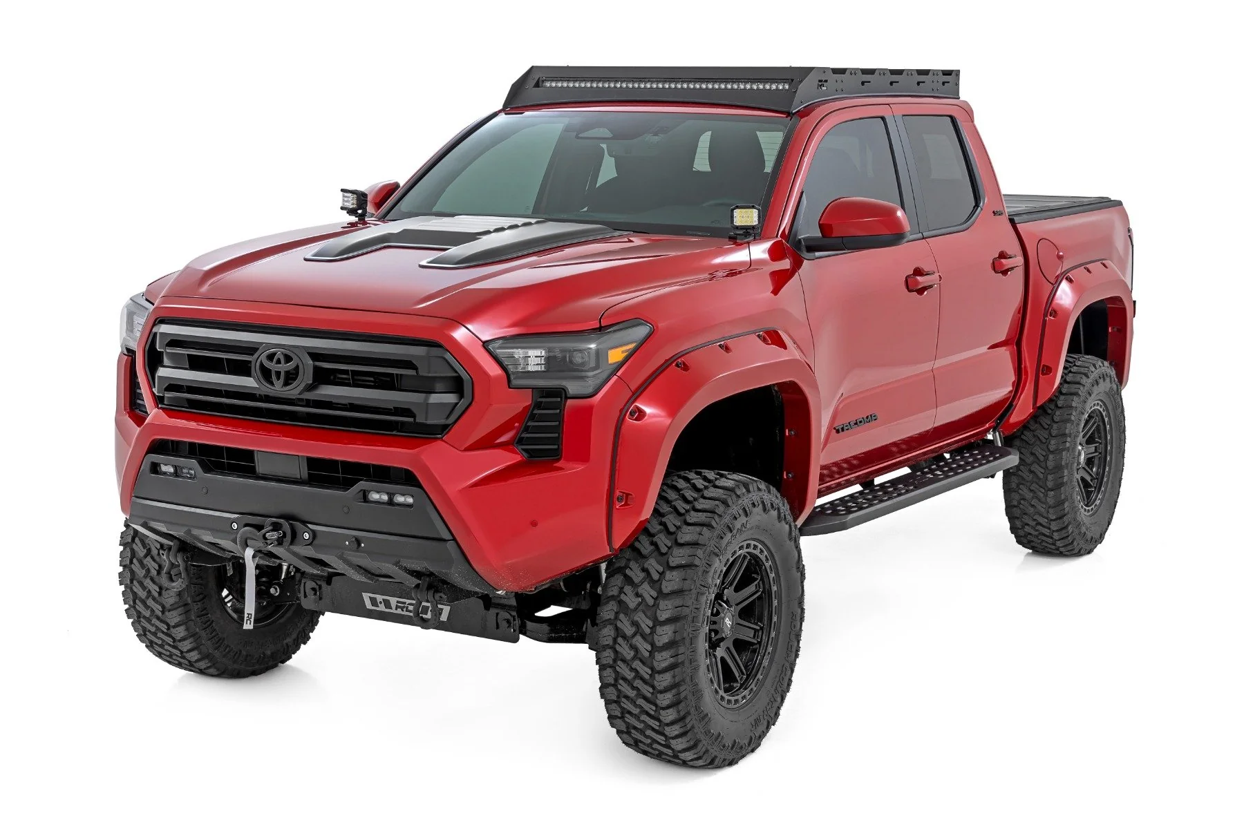 Rough Country Hood Scoop 8W7 Blue Crush Toyota Tacoma 2024 HS80010-8W7 - Image 3
