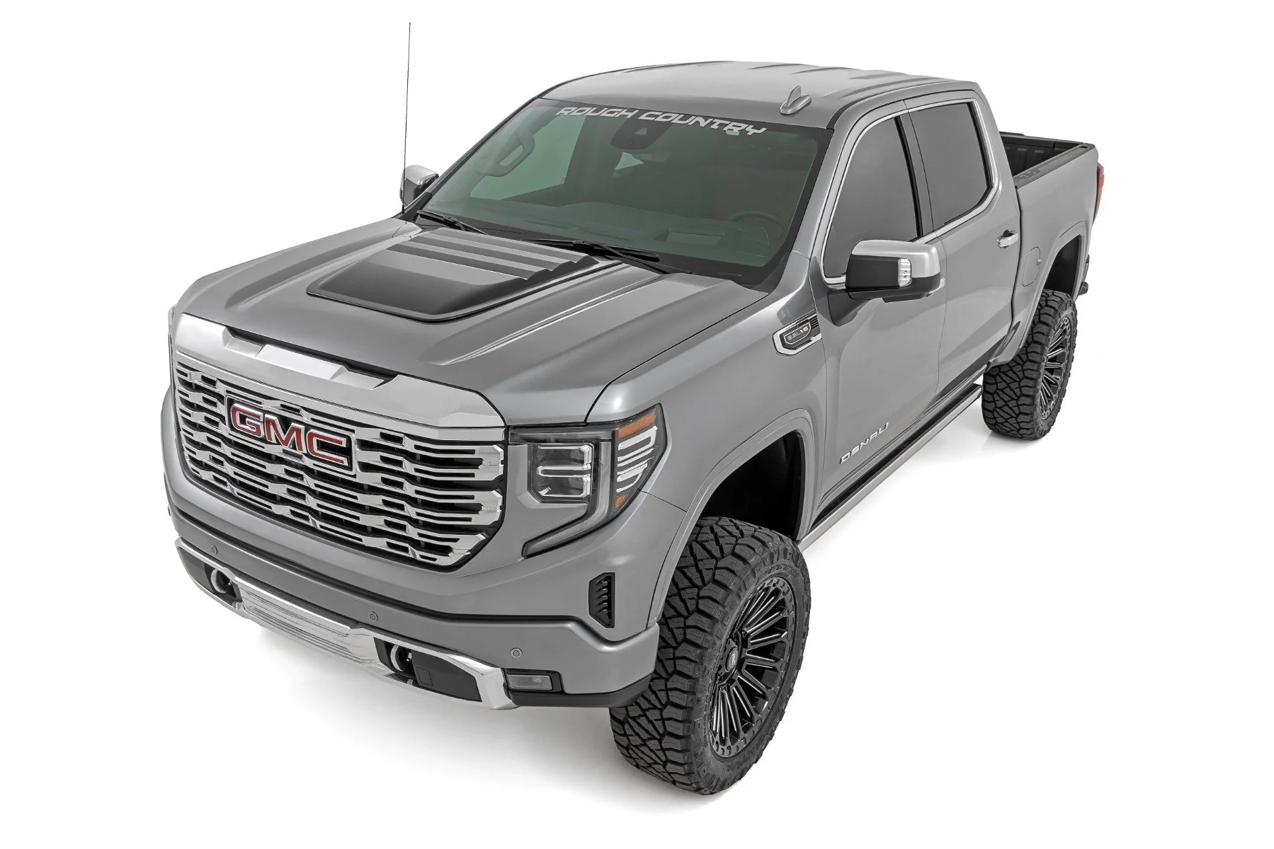 Rough Country Hood Scoop GAZ Summit White GMC Sierra 1500 19-24 HS40010-GAZ - Image 3