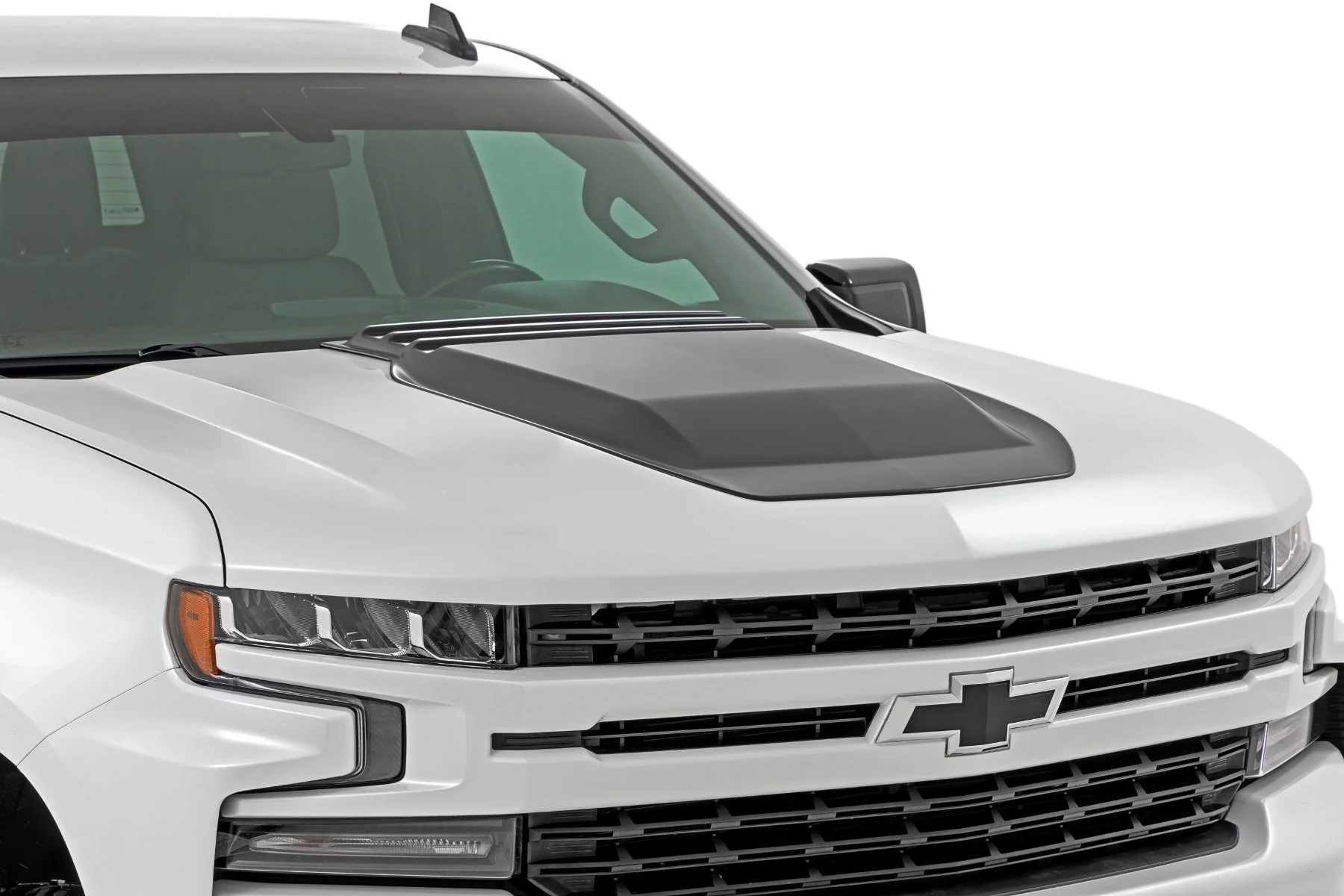 Rough Country Hood Scoop GB8 Mosaic Black 19-24 Silverado 1500 HS10010-GB8