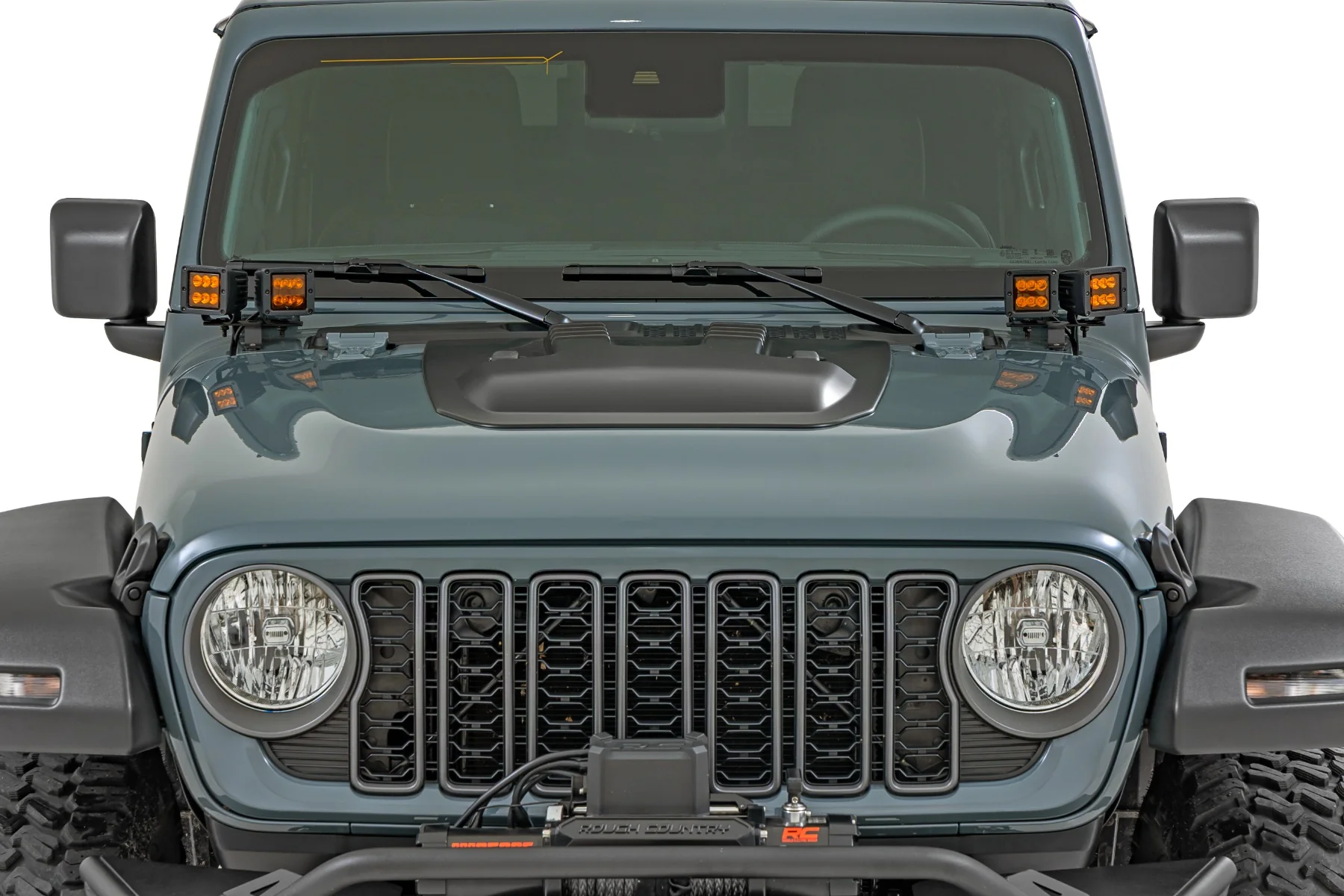 Rough Country Hood Scoop | PHP Tuscadero | for Jeep Gladiator JT/Wrangler JL 4WD (2018-2025) HS60010-PHP - Image 2