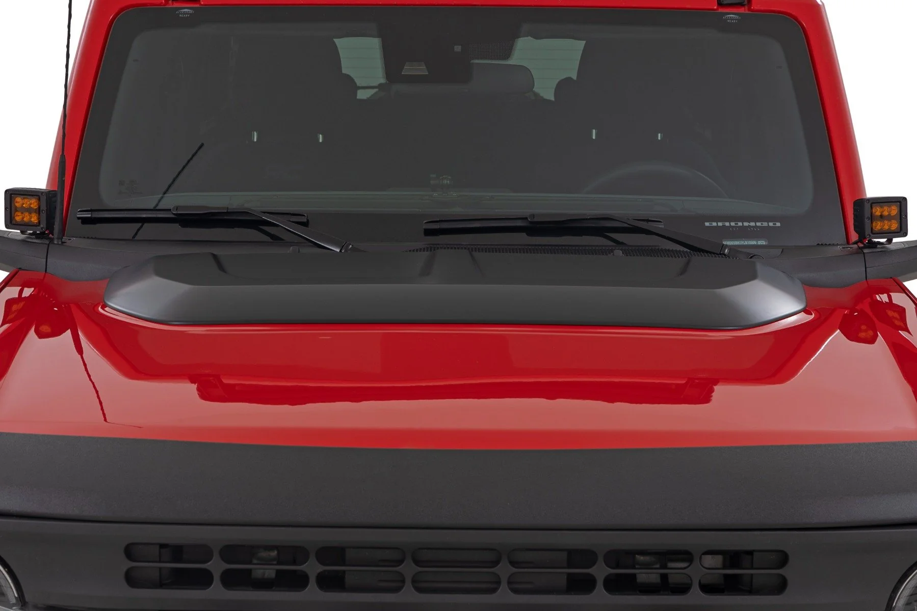 Rough Country Hood Scoop | PQ Race Red | for Ford Bronco 4WD (2021-2025) HS30020-PQ - Image 4
