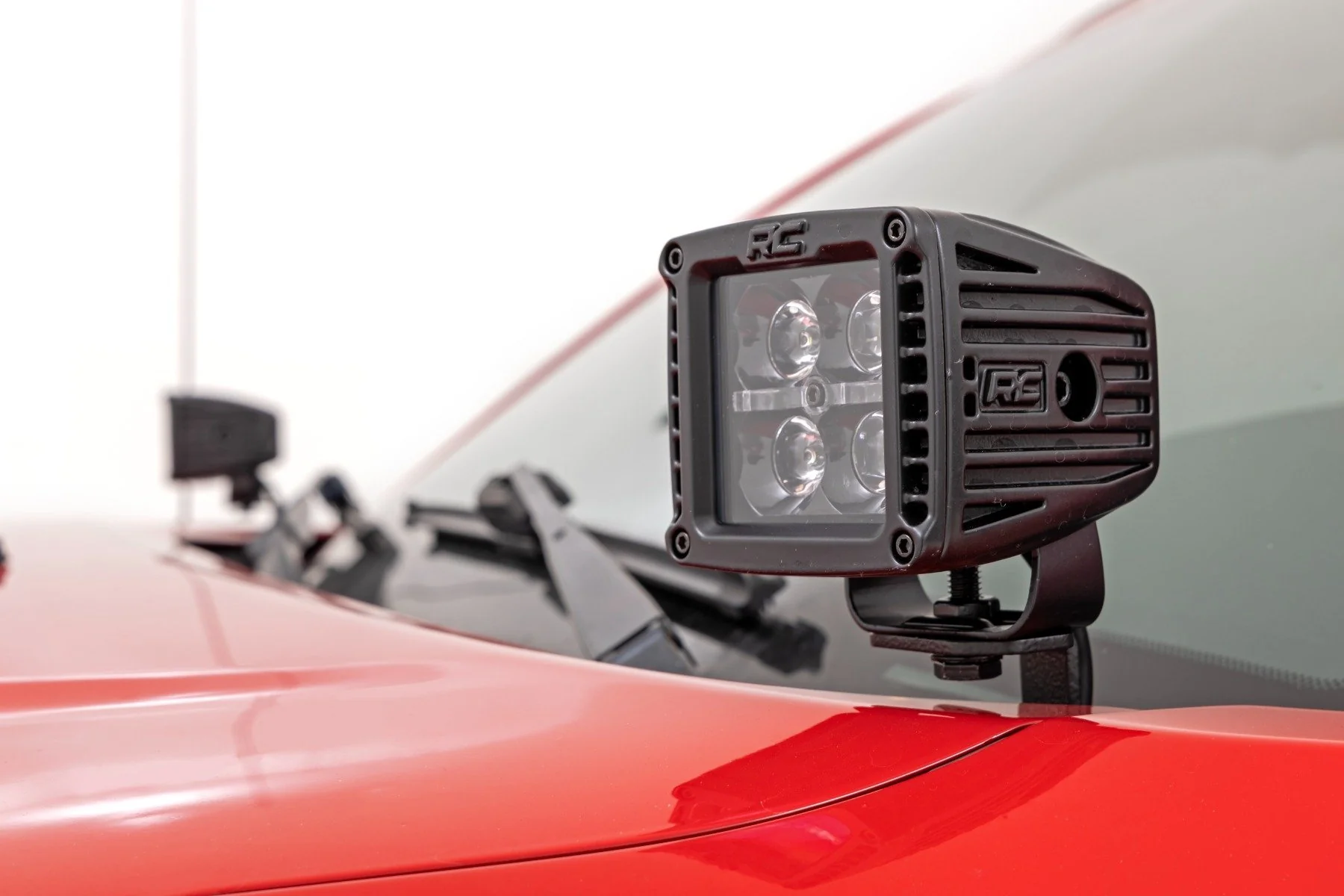 Rough Country LED Ditch Lights 2" Black Pair Amber DRL Tacoma 05-15 71090 - Image 2