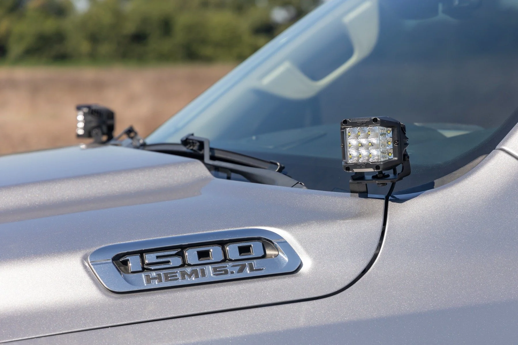 Rough Country LED Kit Ditch Mount Black Series 3.5" Amber DRL Ram 1500 19-24 82294 - Image 6