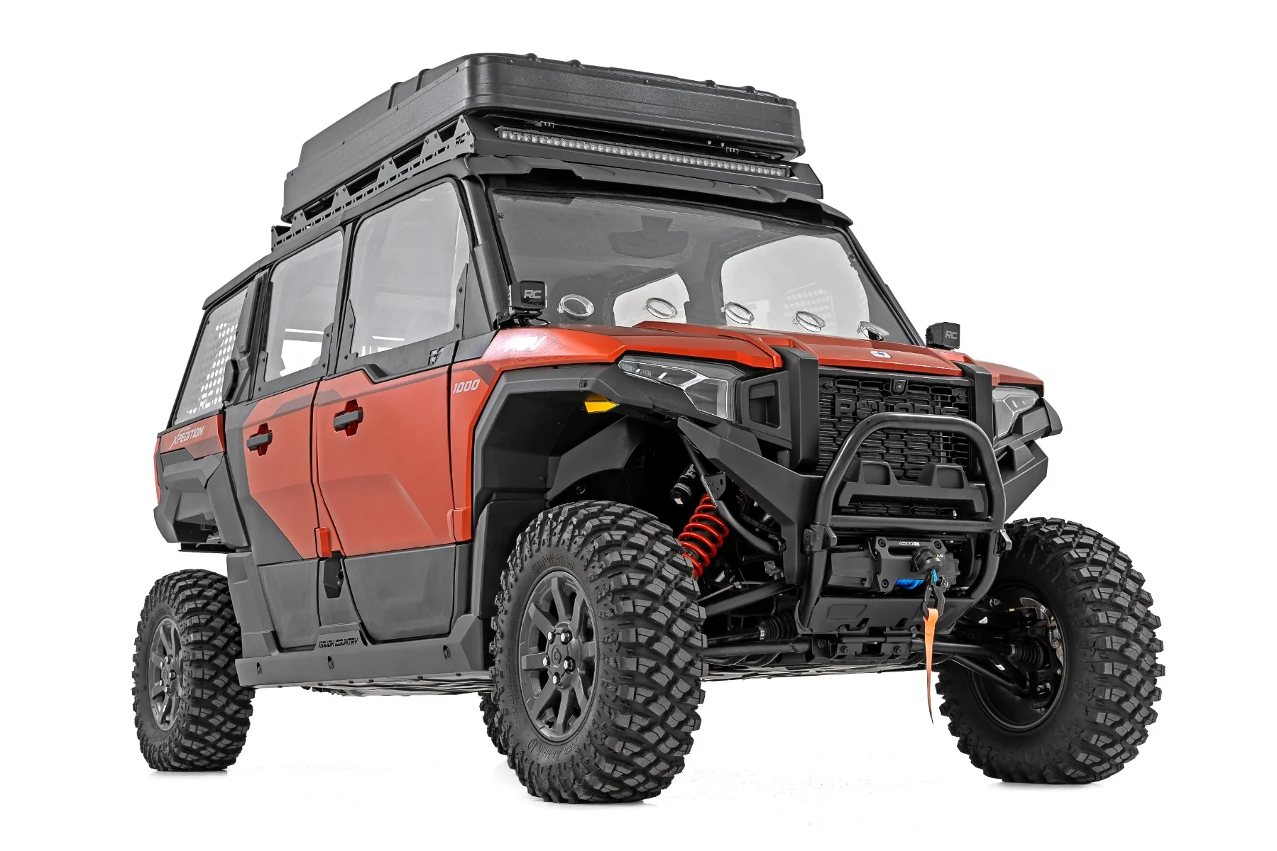 Rough Country LED Kit Front Mount 2" Black Pair Polaris XPEDITION ADV 5 93301 - Image 3