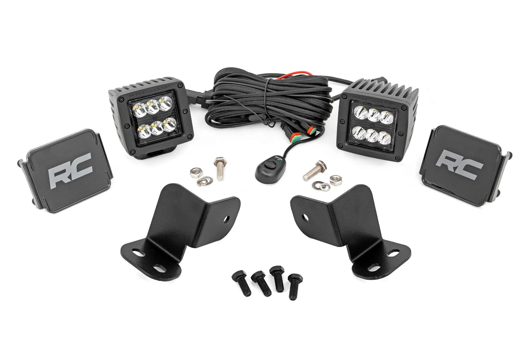 Rough Country LED Kit Rear Mount 2" Black Pair Segway 570 F 93212