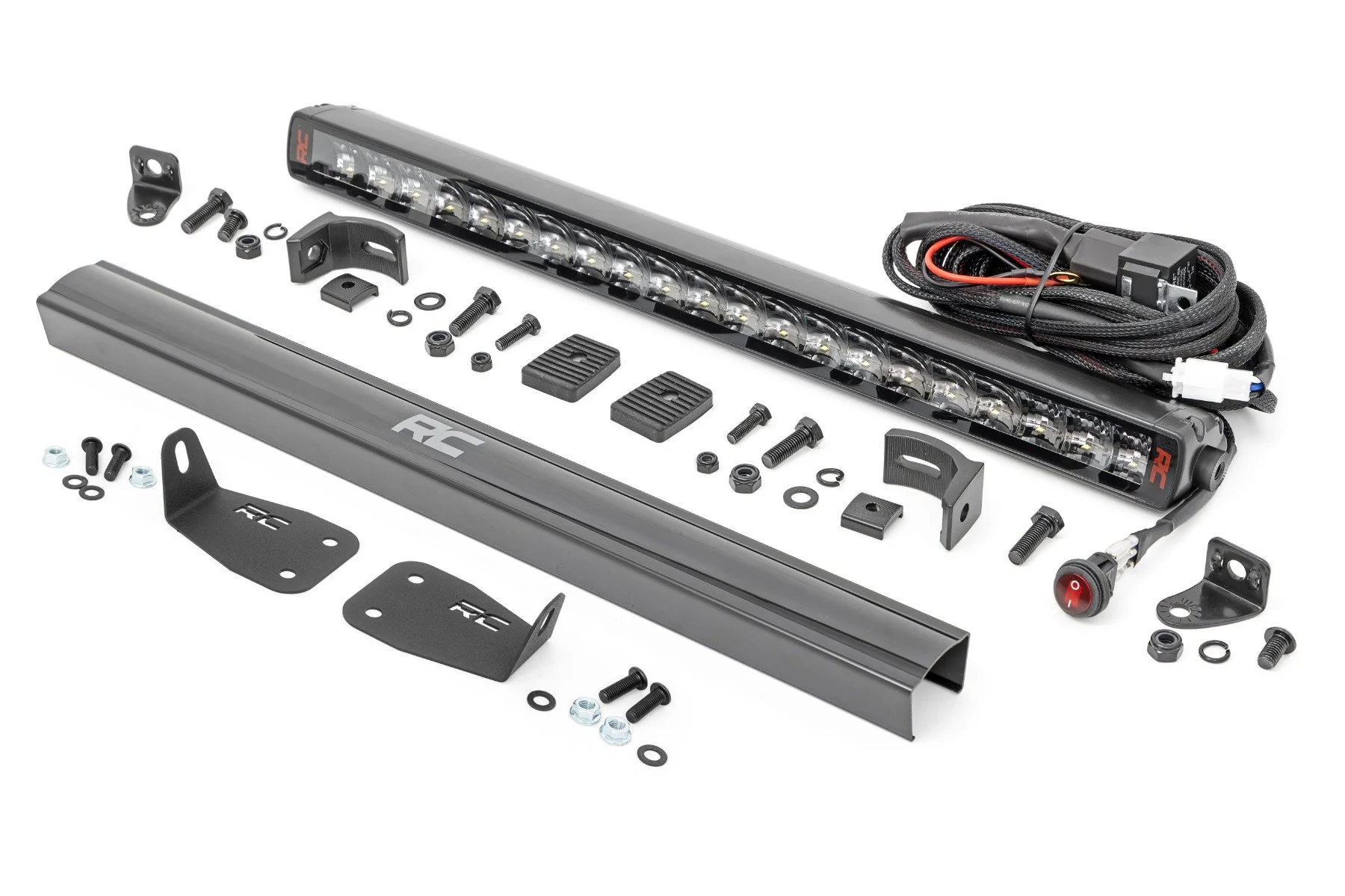 Rough Country LED Light Bumper Mount 20" Single Row Ford Bronco Sport 21-23 82036