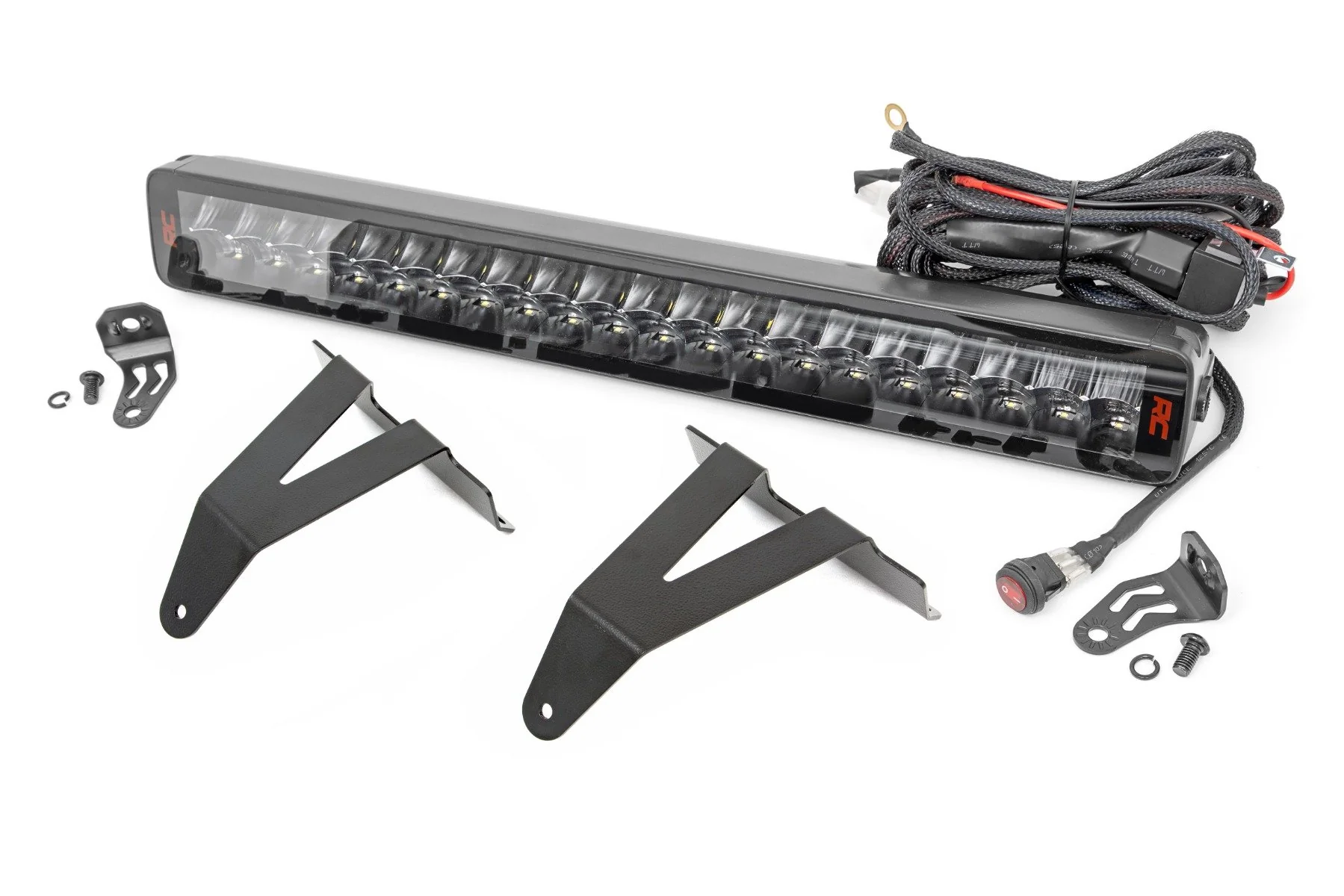 Rough Country LED Light Bumper Mount 20" Spectrum Dual Row Ram 1500 19-23 80779