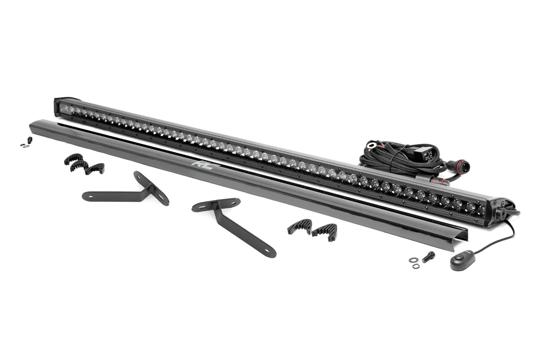 Rough Country LED Light | Deck Roof | 50" Blk Single Row | Can-Am Defender MAX HD10 97096