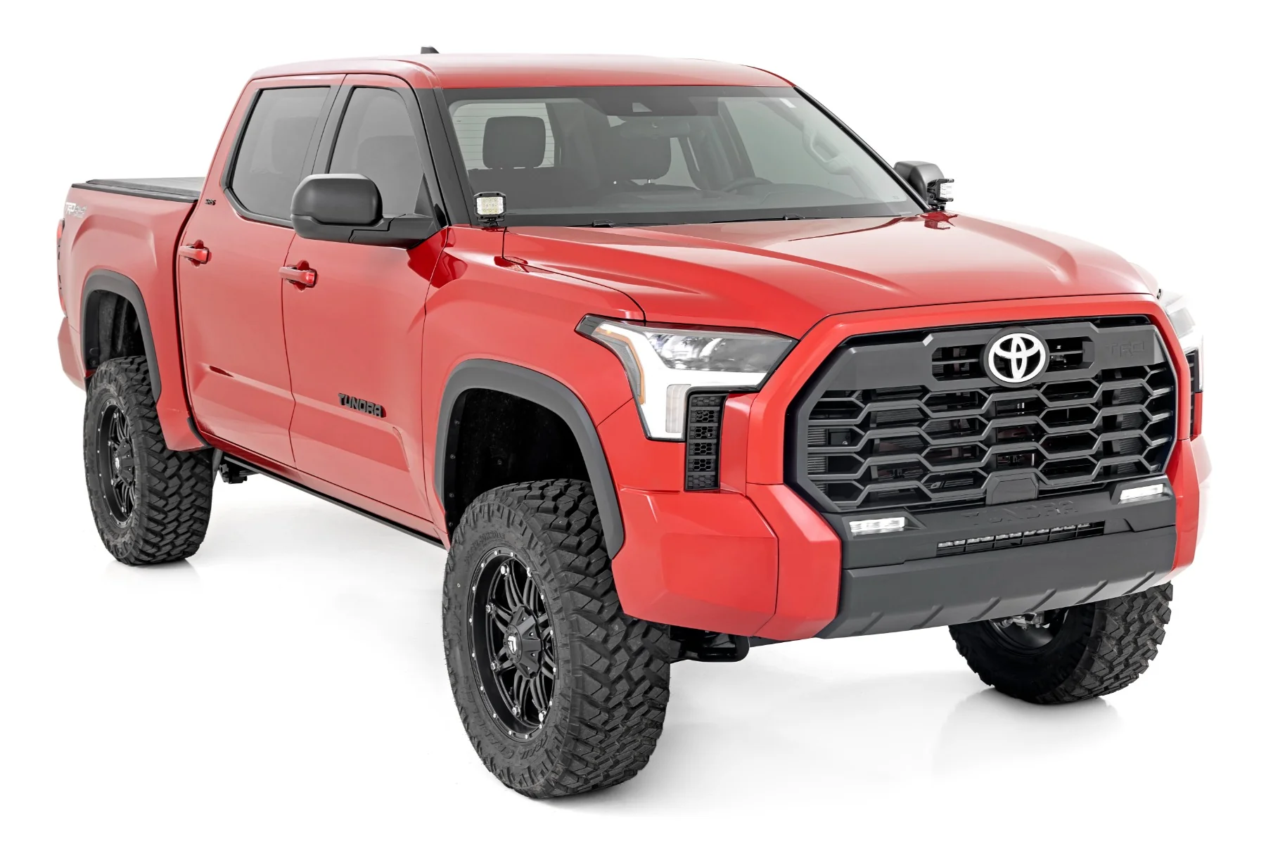 Rough Country LED Light Ditch Mount 2" Black Pr White DRL Toyota Tundra 2022 71073 - Image 3