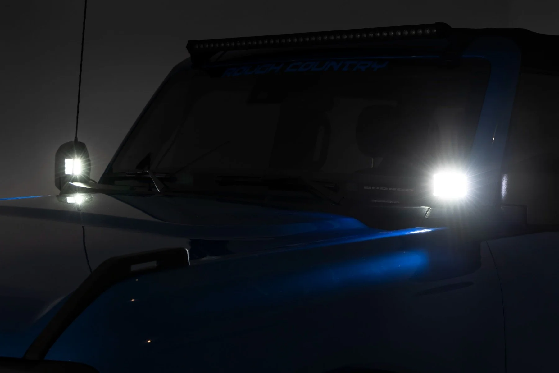 Rough Country LED Light Ditch Mount 2" Pair Spot Pattern Ford Bronco 21-23 82047 - Image 4