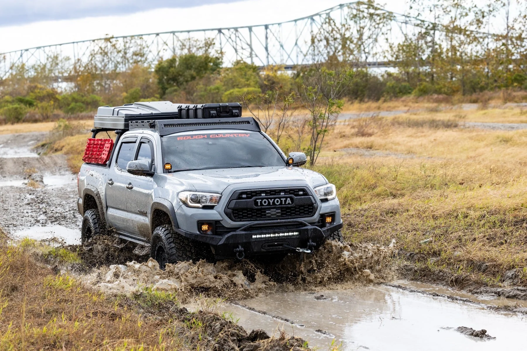 Rough Country LED Light Ditch Mount Black Series 3.5" Amber DRL Tacoma 16-23 71085 - Image 10