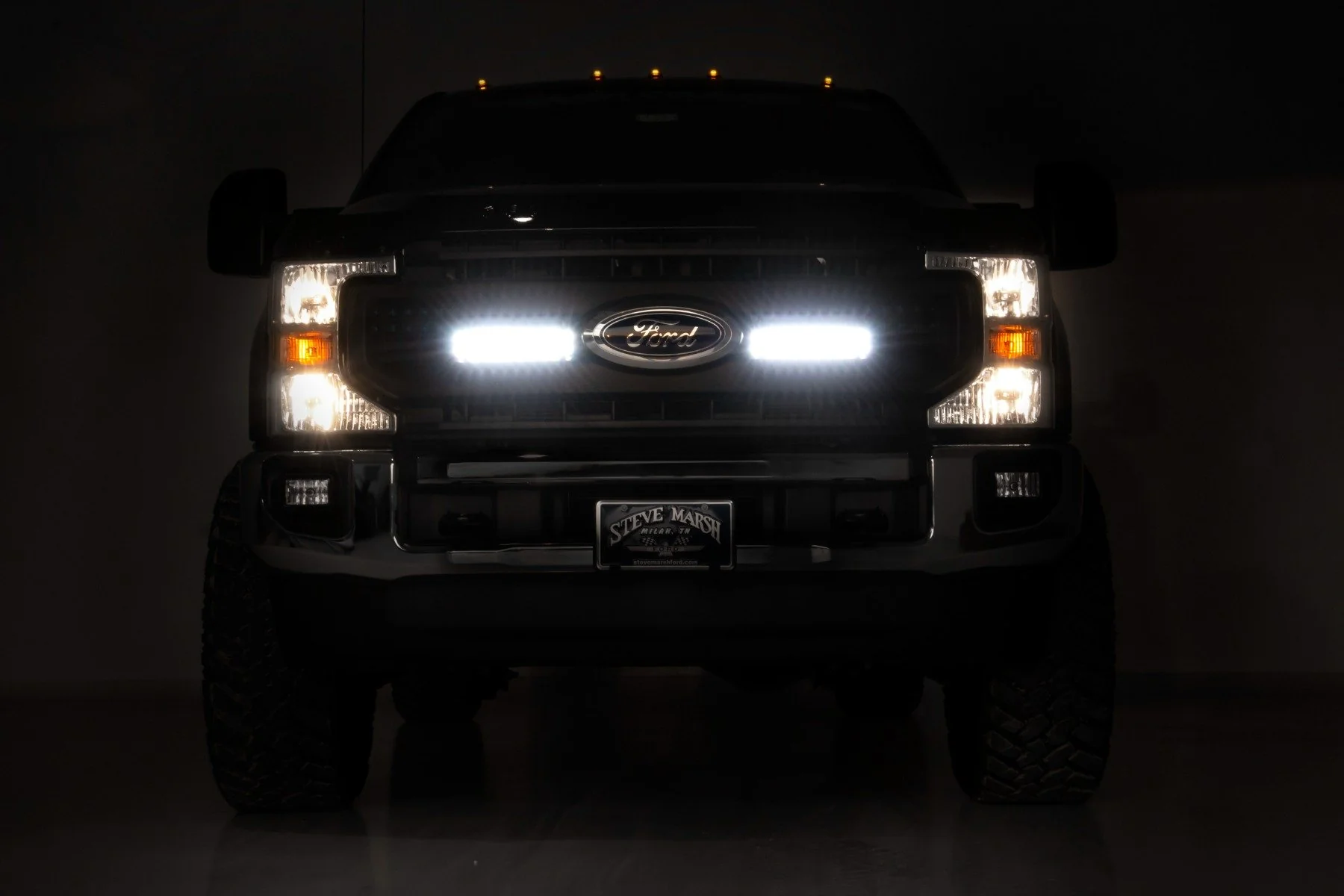 Rough Country LED Light Grille Mount 10" Black Ford Super Duty (20-21) 70898 - Image 3