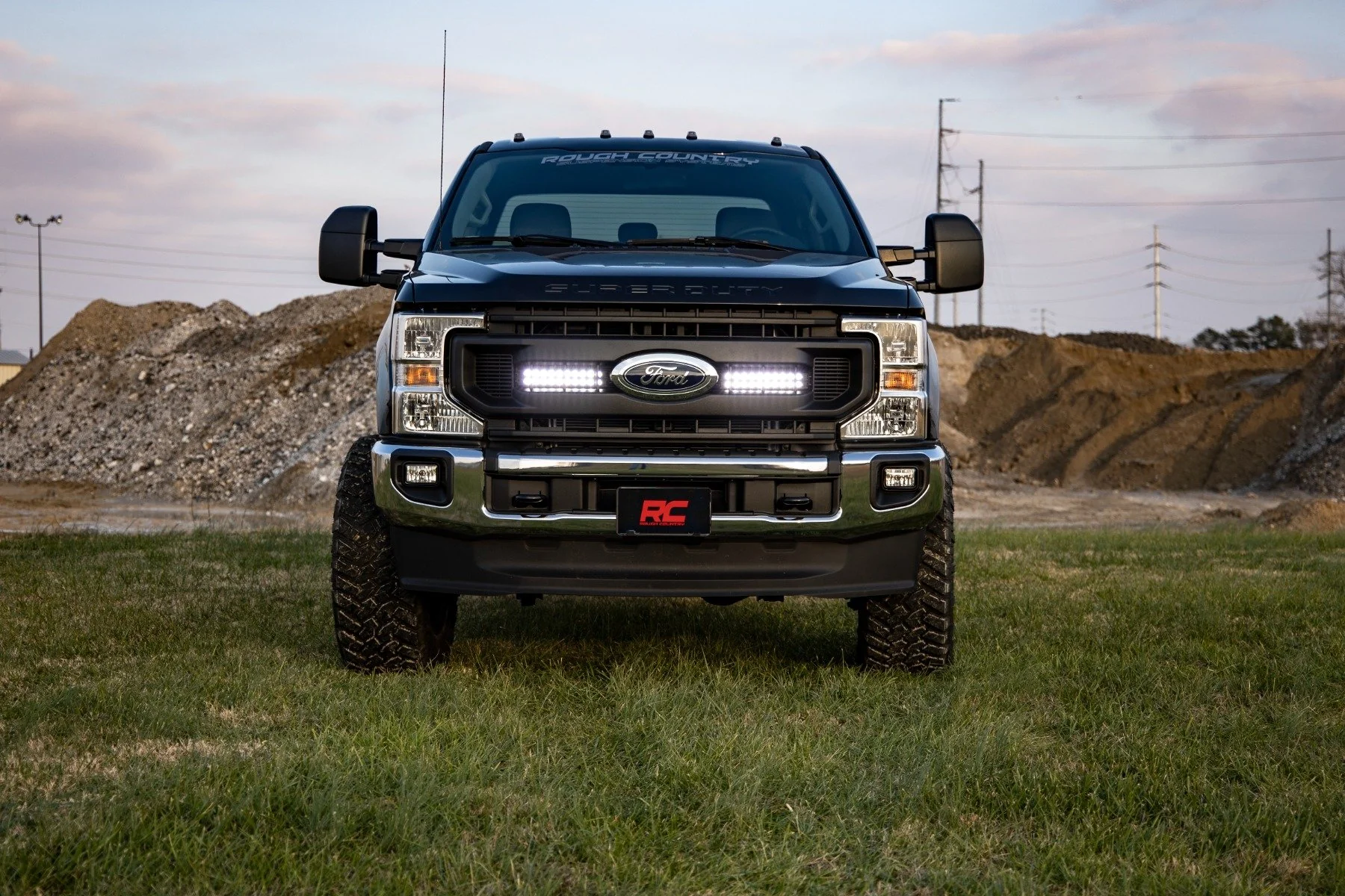 Rough Country LED Light Grille Mount 10" Black Ford Super Duty (20-21) 70898 - Image 4