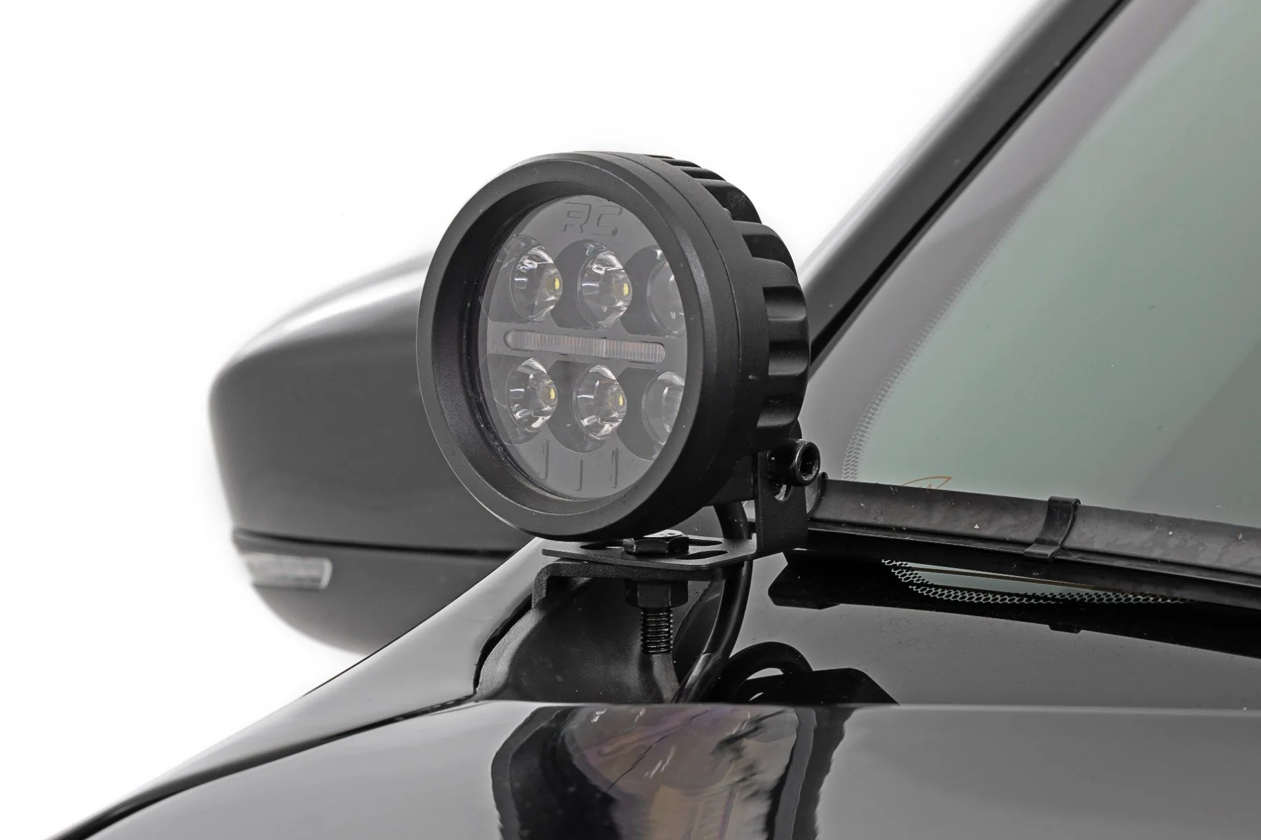 Rough Country LED Light Kit Ditch Mount 3" OSRAM Wide Jeep KL 14-21 70082 - Image 2