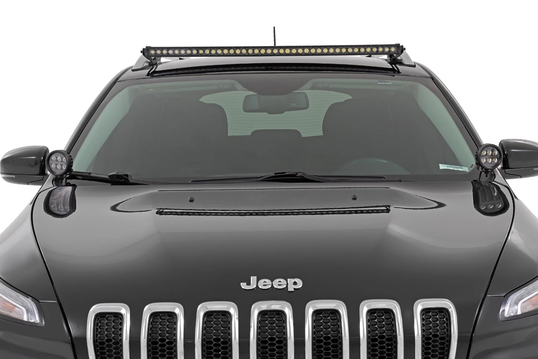 Rough Country LED Light Kit Ditch Mount 3" OSRAM Wide Jeep KL 14-21 70082 - Image 3
