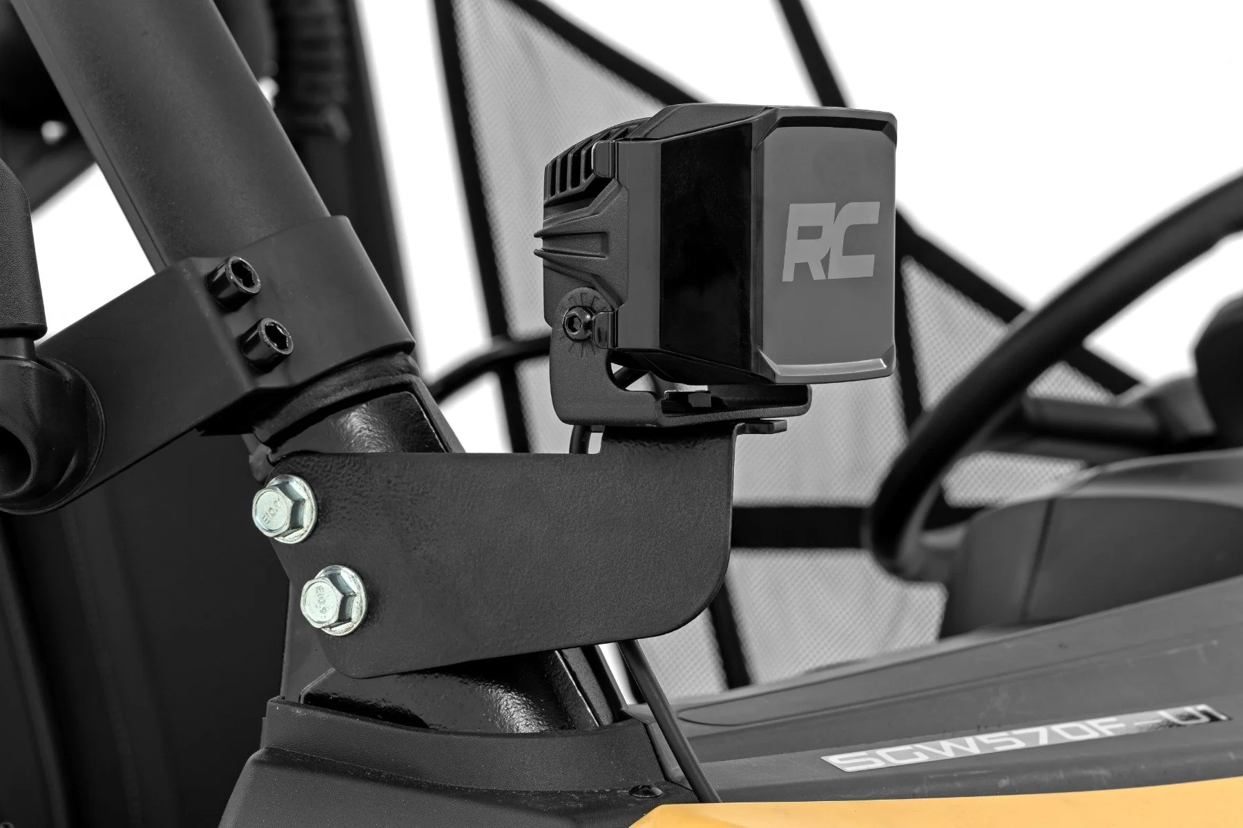 Rough Country LED Light Kit | Front Mount | 2" Black Pair | Amber DRL | Segway 570 F 93219 - Image 5