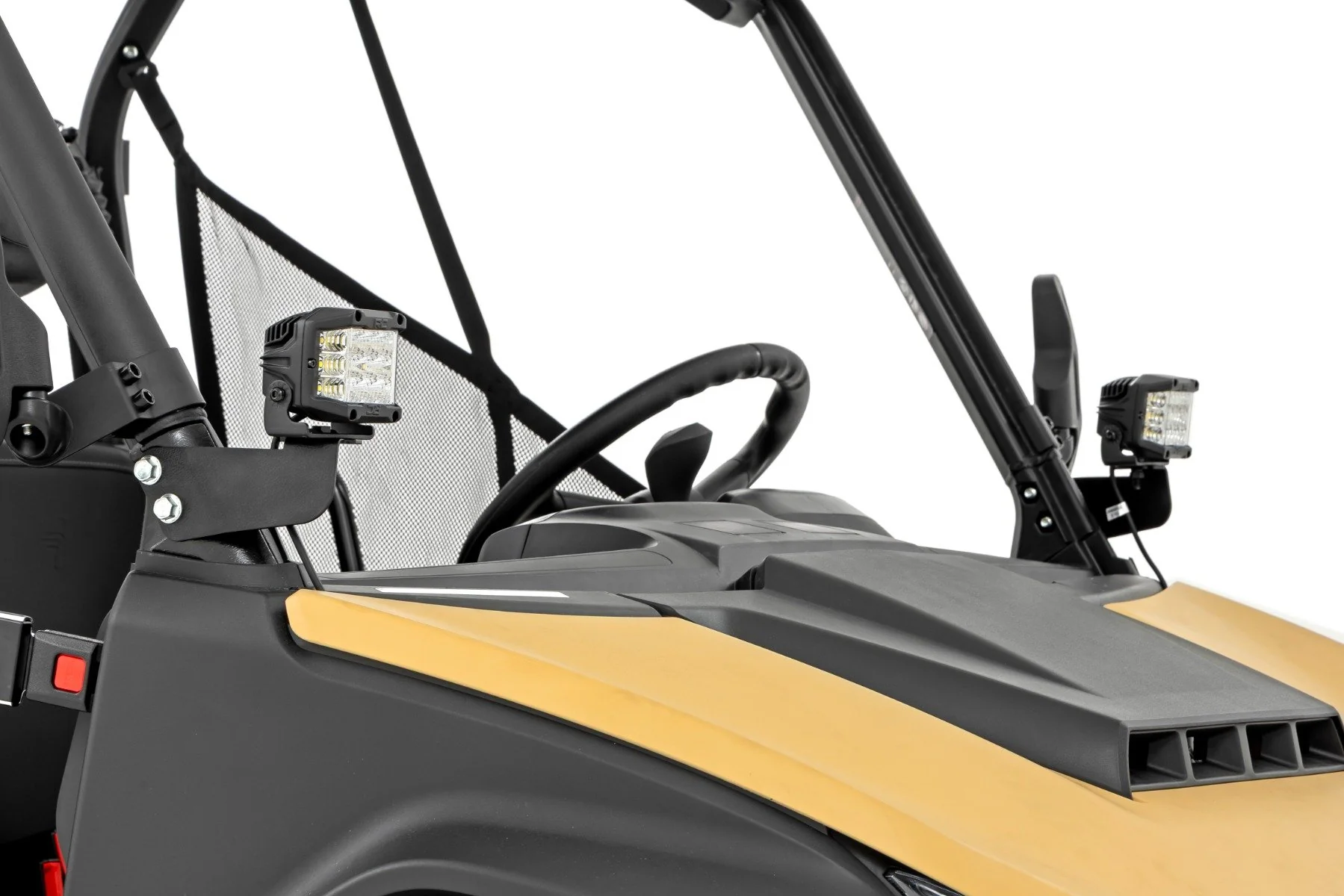 Rough Country LED Light Kit | Front Mount | 2" Black Pair | White DRL | Segway 570 F 93218 - Image 2