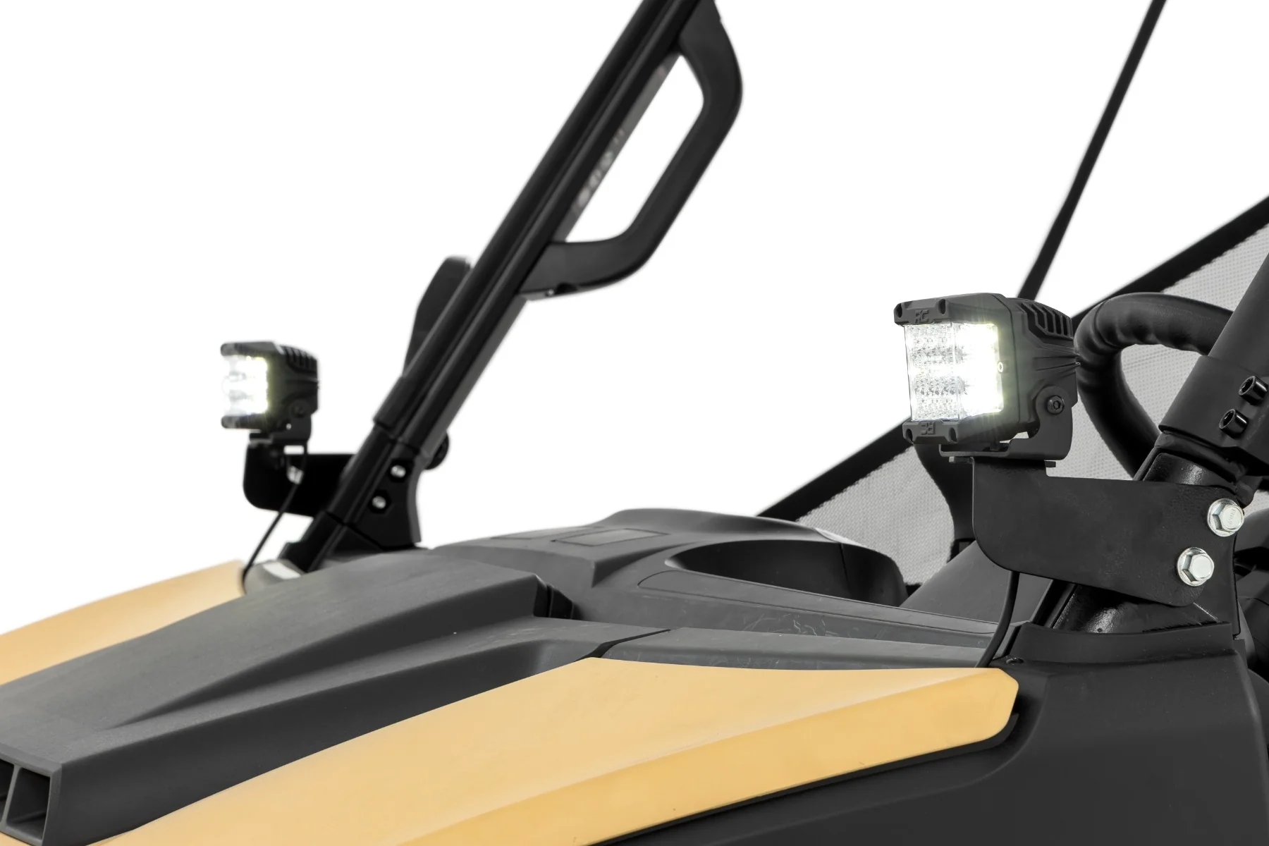 Rough Country LED Light Kit | Front Mount | 3" Chrome Pair | Wide Angle | Segway 570 F 93223 - Image 6