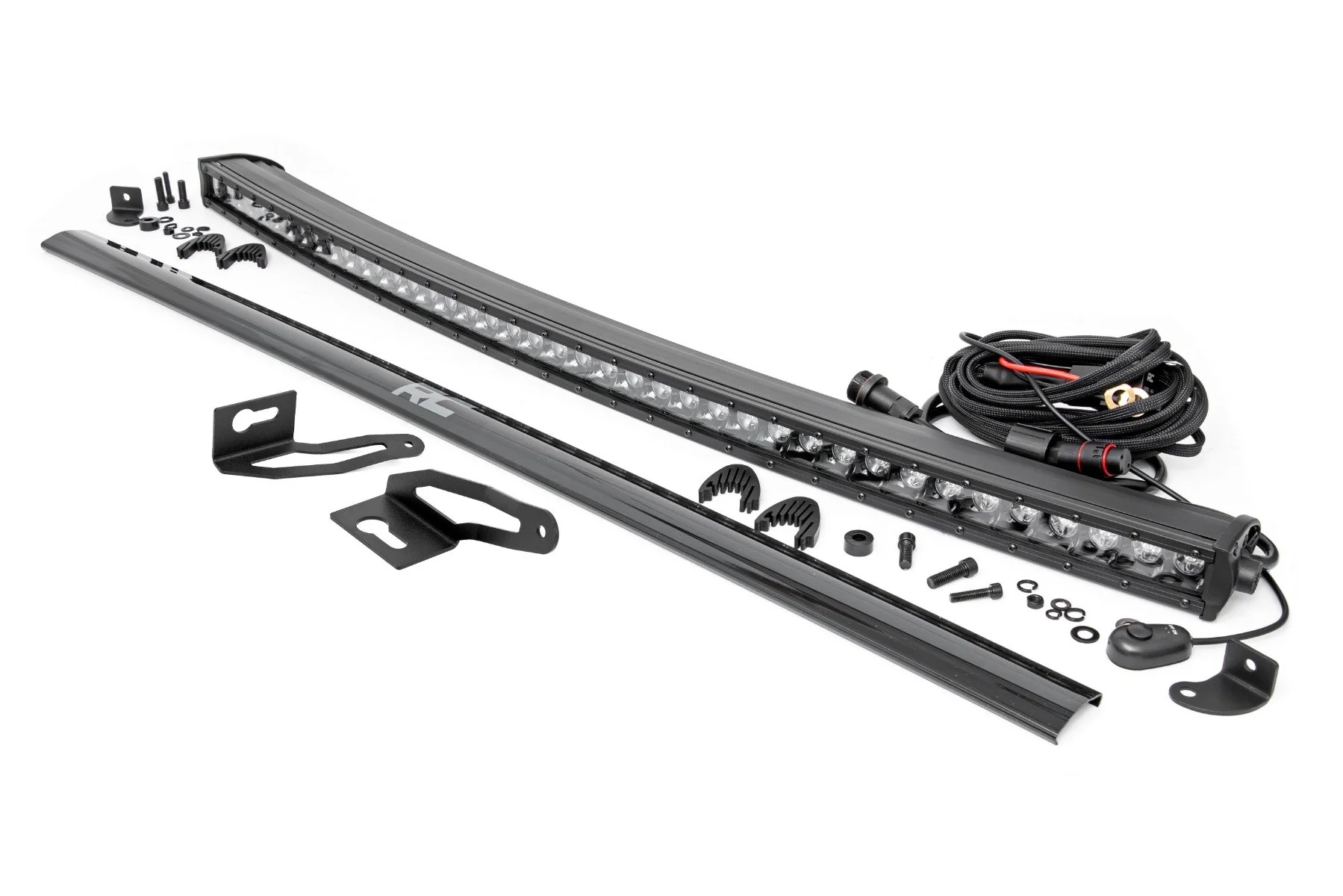 Rough Country LED Light Kit Roof Mount 40" Black Single Row Jeep KL 14-22 70086 - Image 5