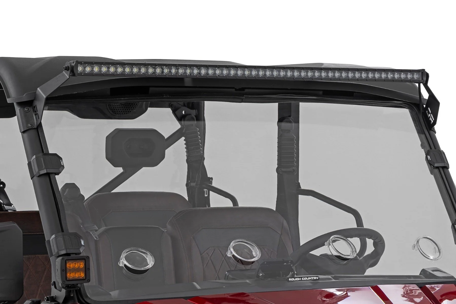 Rough Country LED Light Mount | 50" Black Single Row | CFMOTO UFORCE U10 Pro 71213 - Image 2