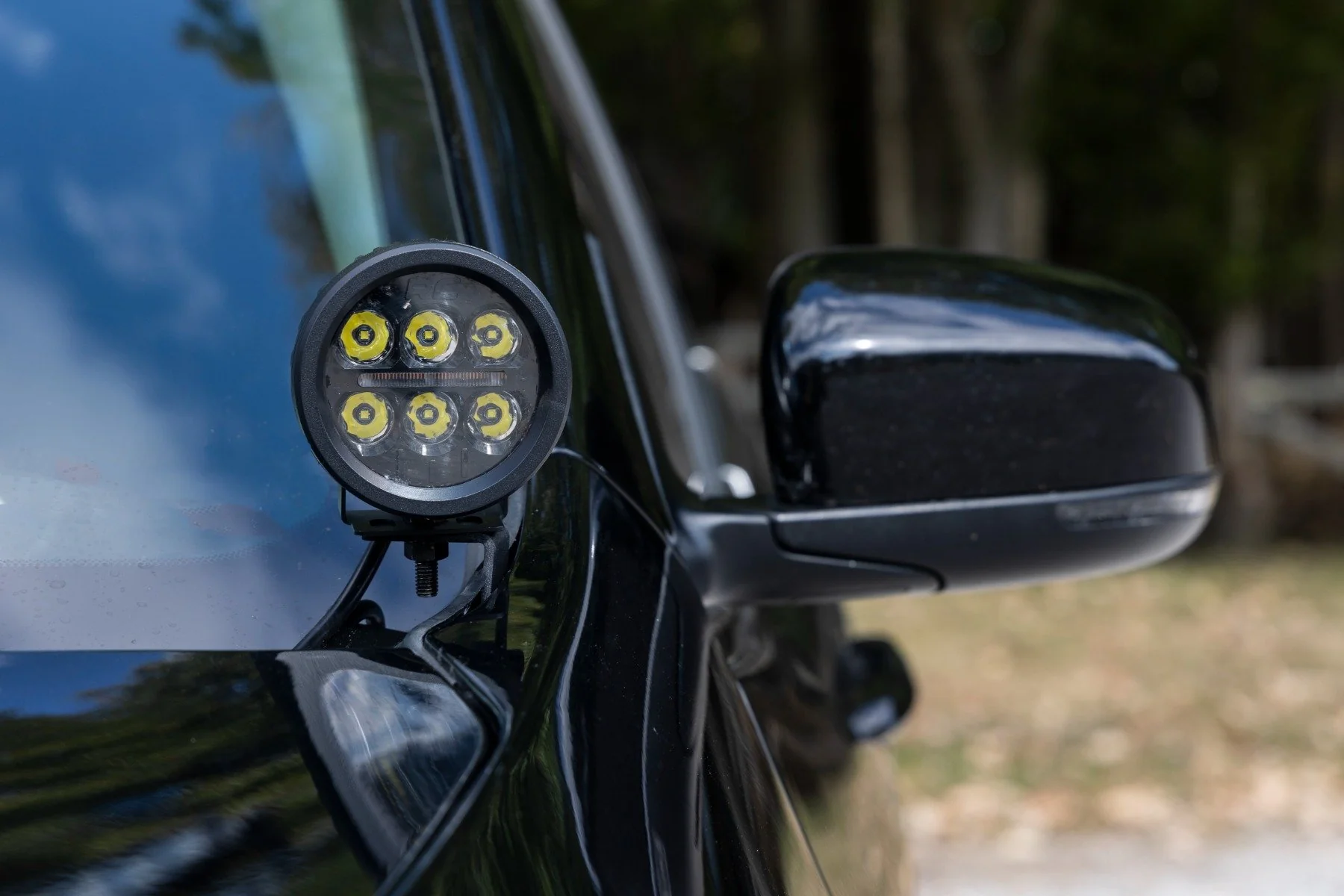Rough Country LED Lights Ditch Mount 2" Black Pair Amber DRL Jeep KL 14-21 70081 - Image 6