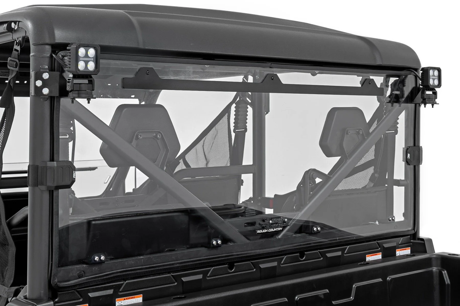 Rough Country LED Lights Rear Mount 2" Black Pair White DRL CFMOTO UFORCE 1000 96111 - Image 2
