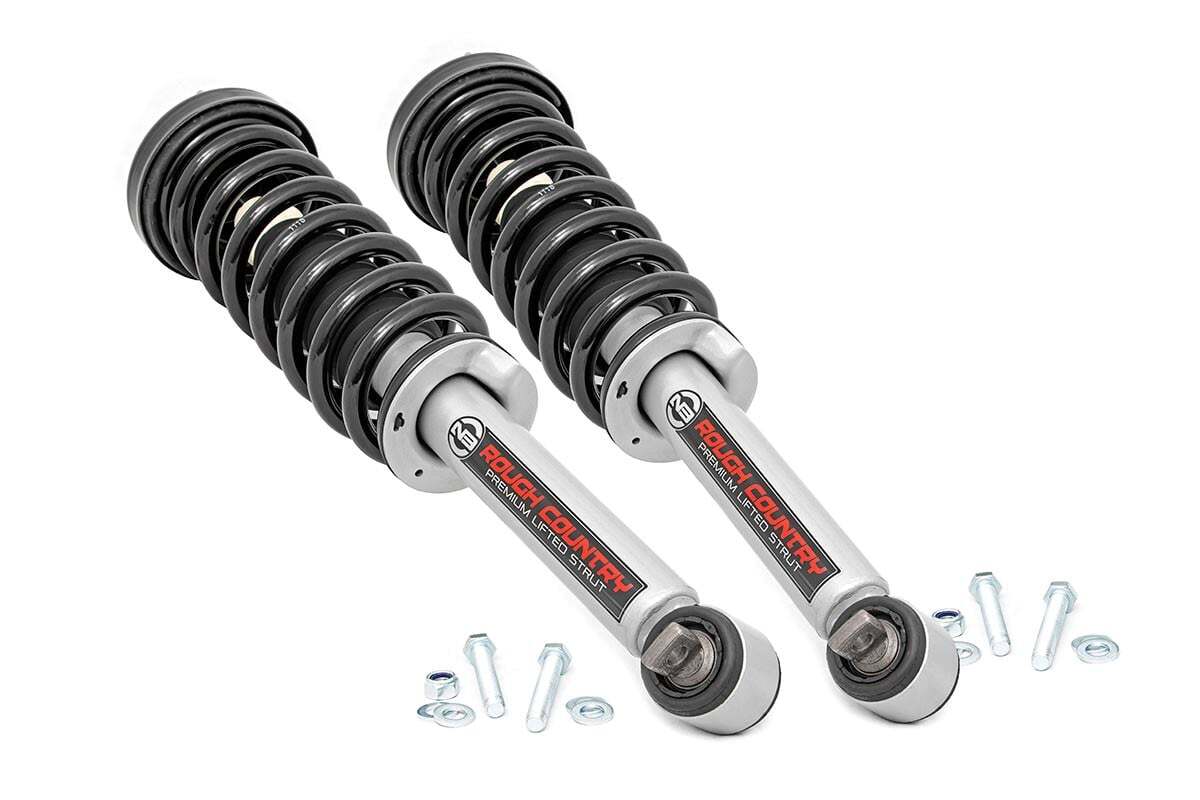 Rough Country Loaded Strut Pair | 4" | for Ford F-150 4WD 2014-2026 501051C